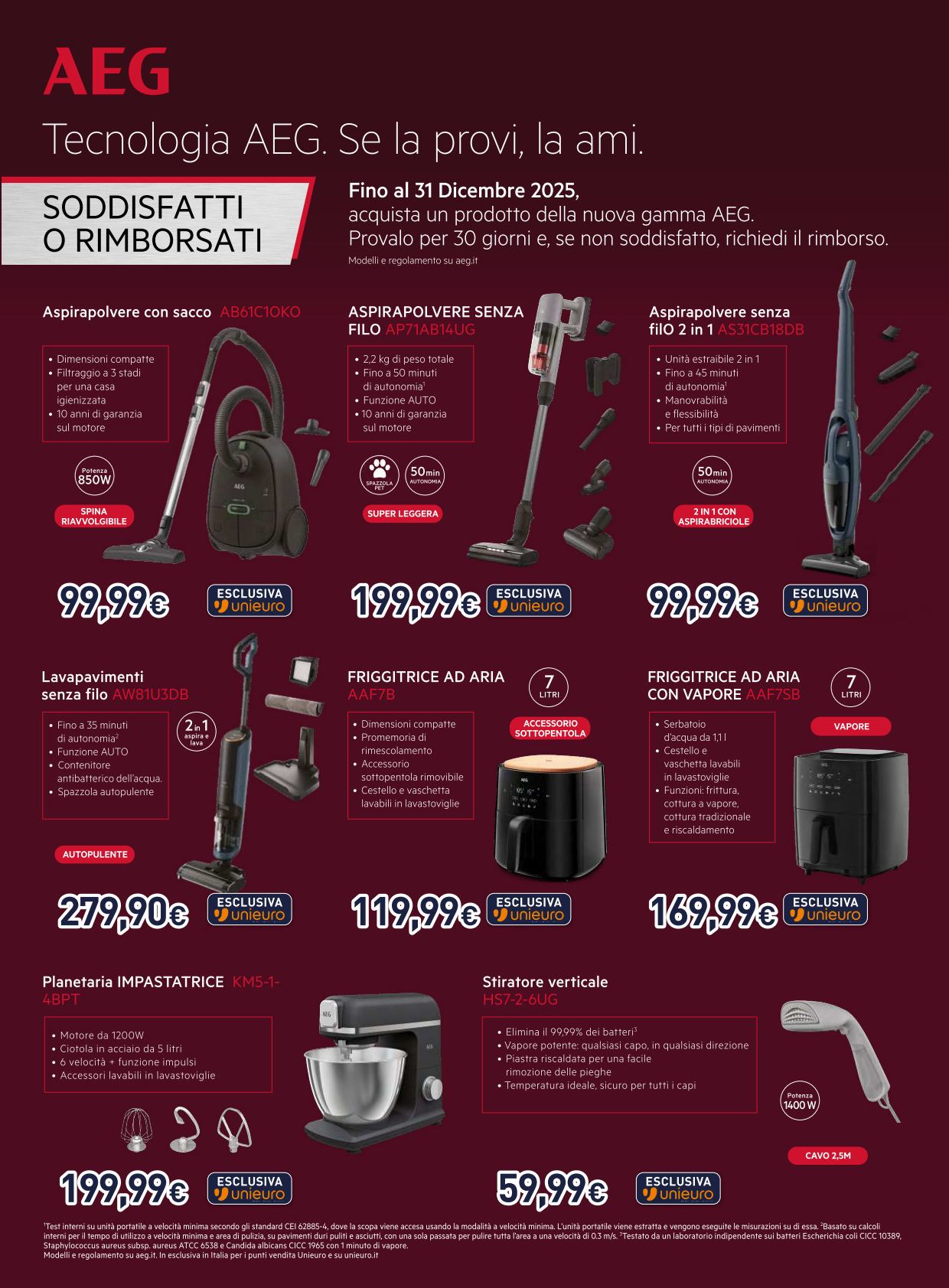 unieuro - Volantino Unieuro - Speciale Piccoli Elettrodomestici valido dal 06/12 al 28/12 - page: 46