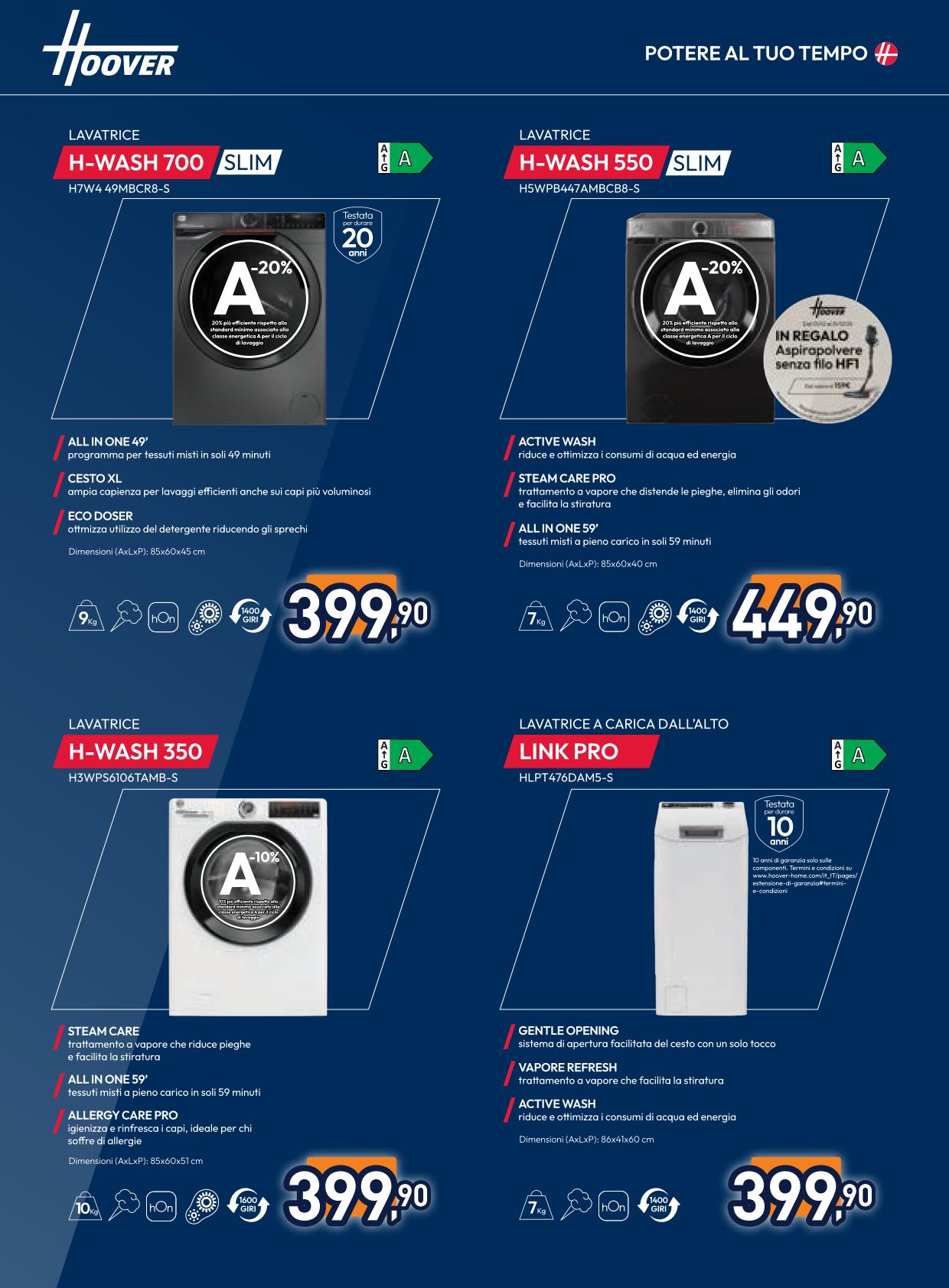 unieuro - Volantino Unieuro - Speciale Candy Hoover valido dal 05/12 al 24/12 - page: 4