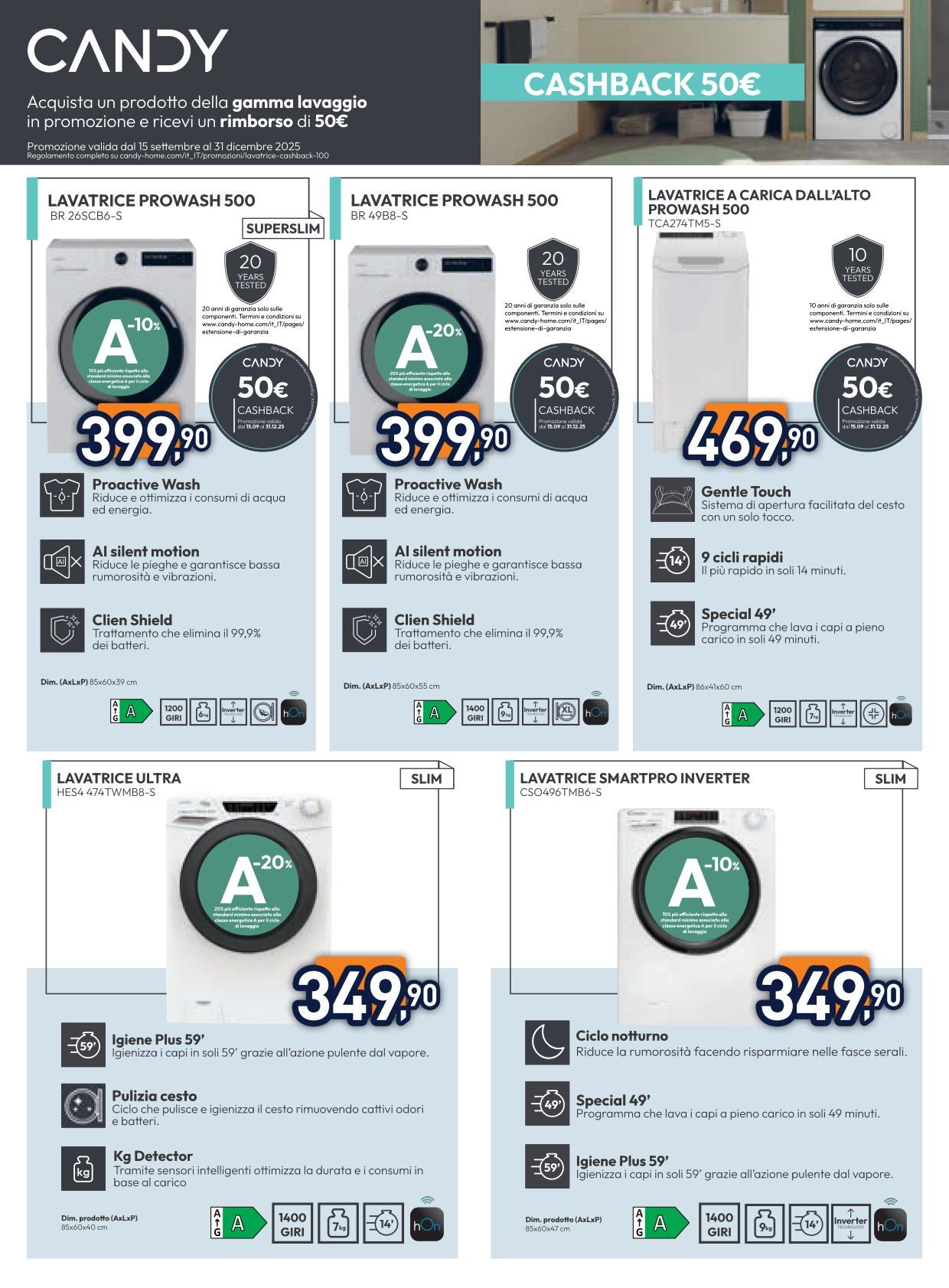 unieuro - Volantino Unieuro - Speciale Candy Hoover valido dal 05/12 al 24/12 - page: 5