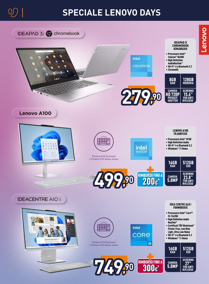unieuro - Volantino Unieuro - Speciale Lenovo valido dal 15/12 al 30/12 - page: 4
