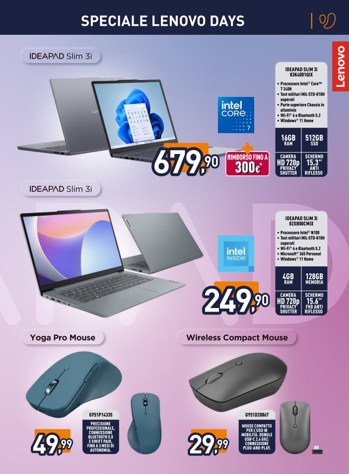 unieuro - Volantino Unieuro - Speciale Lenovo valido dal 15/12 al 30/12 - page: 3