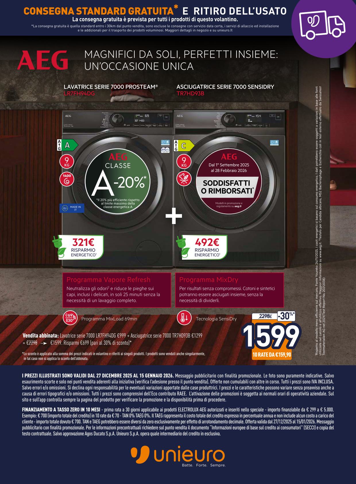 unieuro - Volantino Unieuro - Speciale Electrolux valido dal 27/12 al 15/01 - page: 8