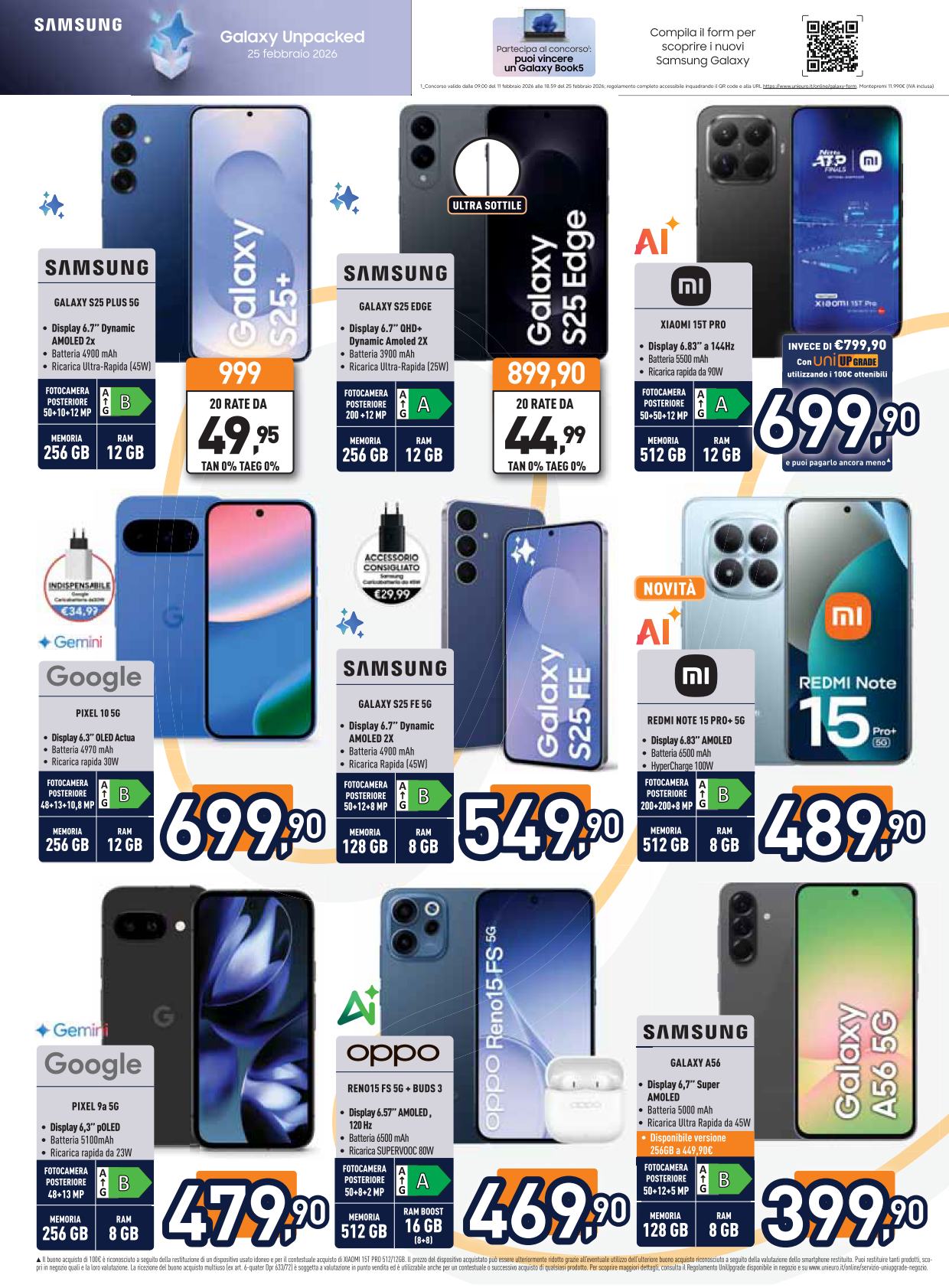 unieuro - Volantino Unieuro valido dal 13/02/2026 al 26/02/2026 - page: 7