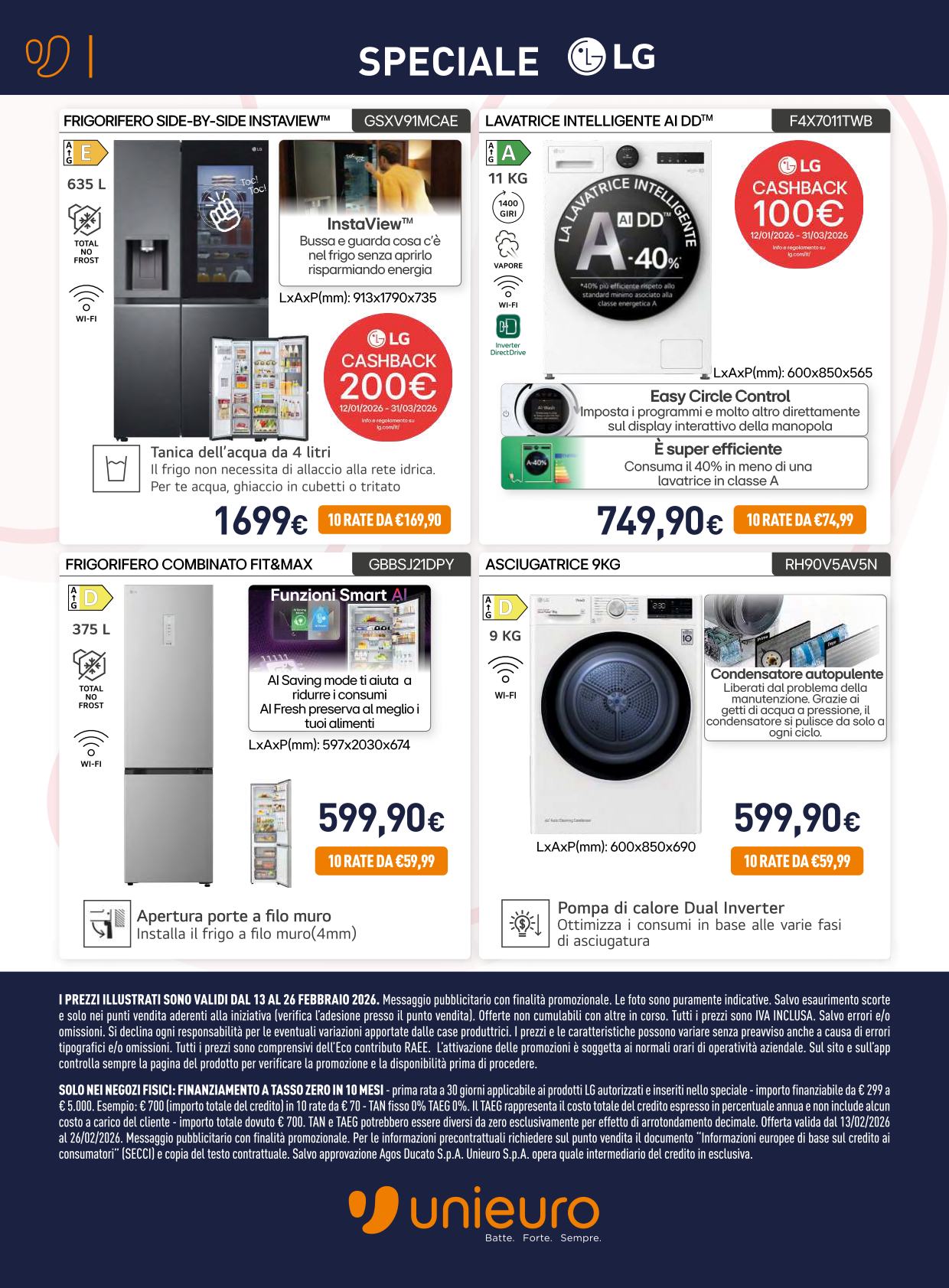 unieuro - Volantino Unieuro - Speciale LG valido dal 13/02/2026 al 26/02/2026 - page: 4