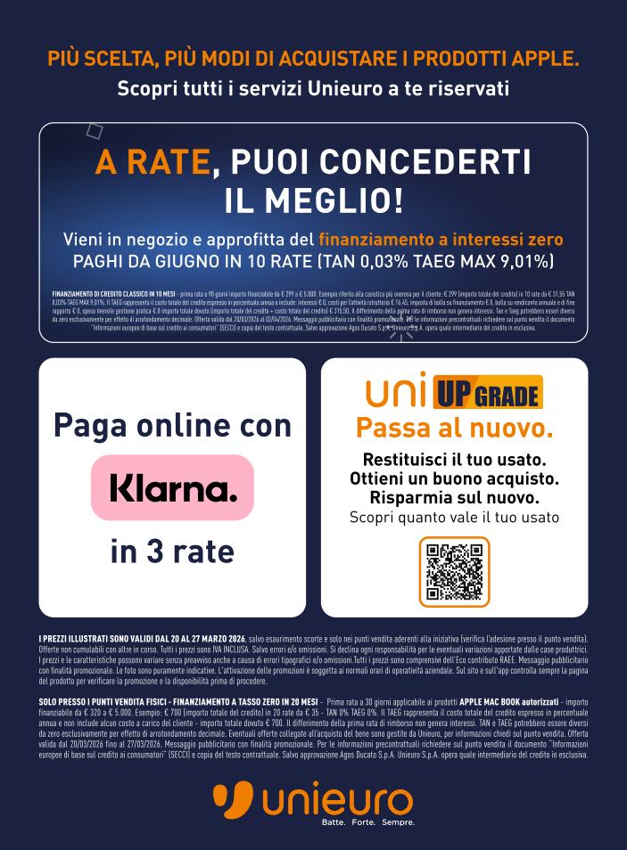 unieuro - Volantino Unieuro - Speciale Apple valido dal 20/03/2026 al 27/03/2026 - page: 19