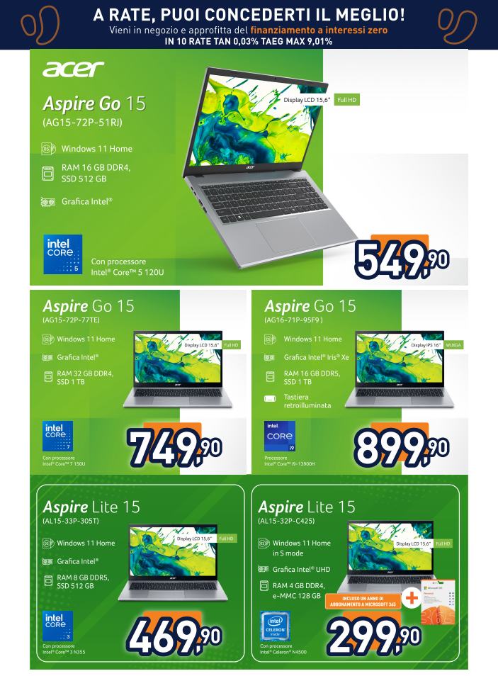 unieuro - Volantino attuale di Unieuro - Speciale Acer valido dal venerdì 03/04/2026 al giovedì 16/04/2026 - page: 3