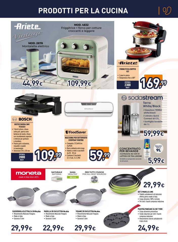 unieuro - Volantino attuale di Unieuro - Speciale Piccoli Elettrodomestici valido dal venerdì 03/04/2026 al domenica 19/04/2026 - page: 9