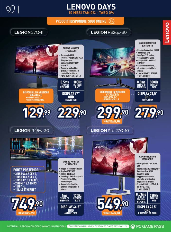 unieuro - Volantino attuale di Unieuro - Lenovo Days valido dal giovedì 30/04/2026 al giovedì 14/05/2026 - page: 12