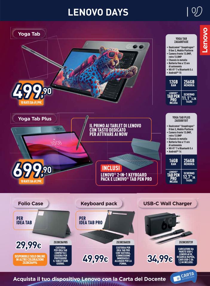 unieuro - Volantino attuale di Unieuro - Lenovo Days valido dal giovedì 30/04/2026 al giovedì 14/05/2026 - page: 15