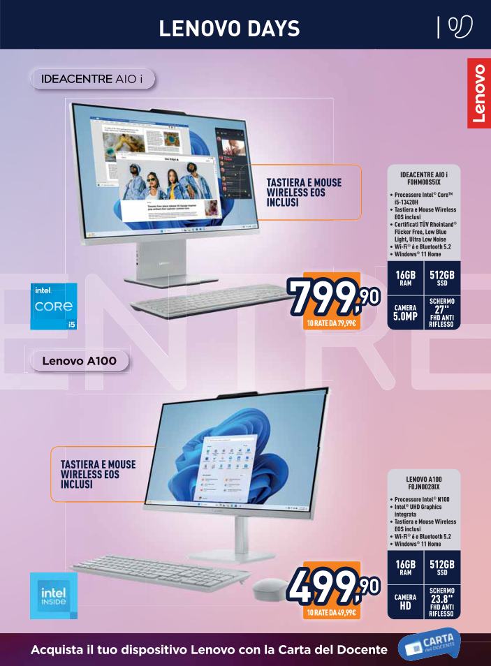 unieuro - Volantino attuale di Unieuro - Lenovo Days valido dal giovedì 30/04/2026 al giovedì 14/05/2026 - page: 5