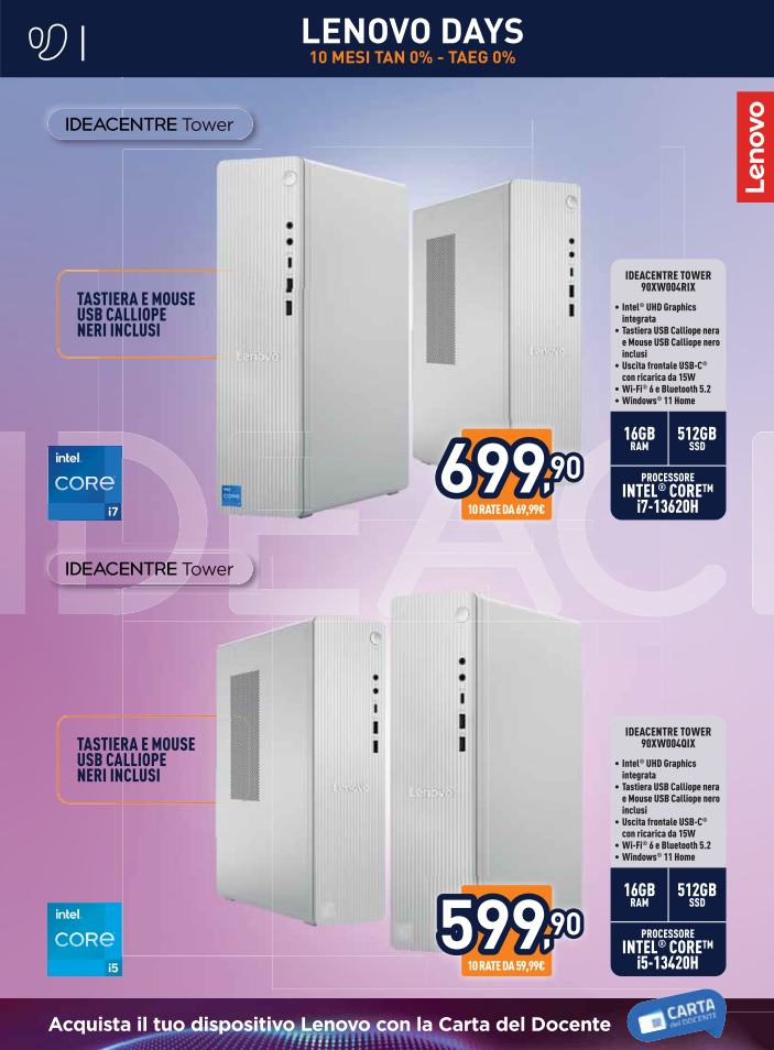 unieuro - Volantino attuale di Unieuro - Lenovo Days valido dal giovedì 30/04/2026 al giovedì 14/05/2026 - page: 4