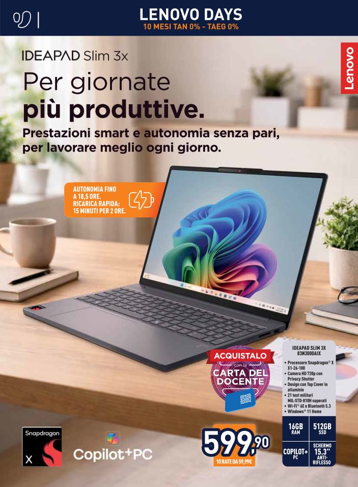 unieuro - Volantino attuale di Unieuro - Lenovo Days valido dal giovedì 30/04/2026 al giovedì 14/05/2026 - page: 6