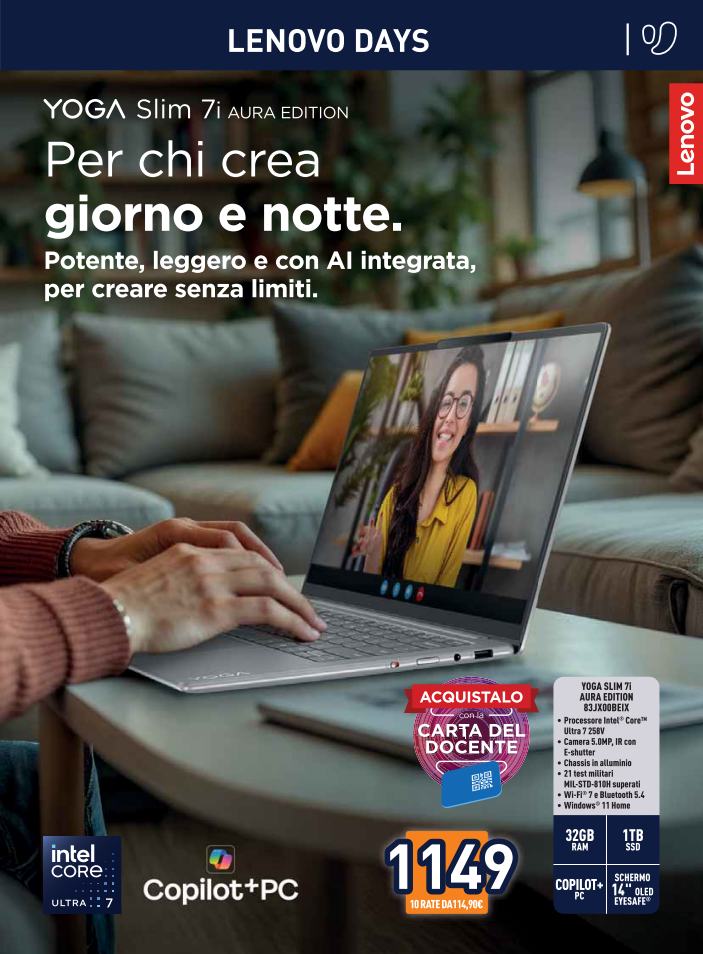 unieuro - Volantino attuale di Unieuro - Lenovo Days valido dal giovedì 30/04/2026 al giovedì 14/05/2026 - page: 3