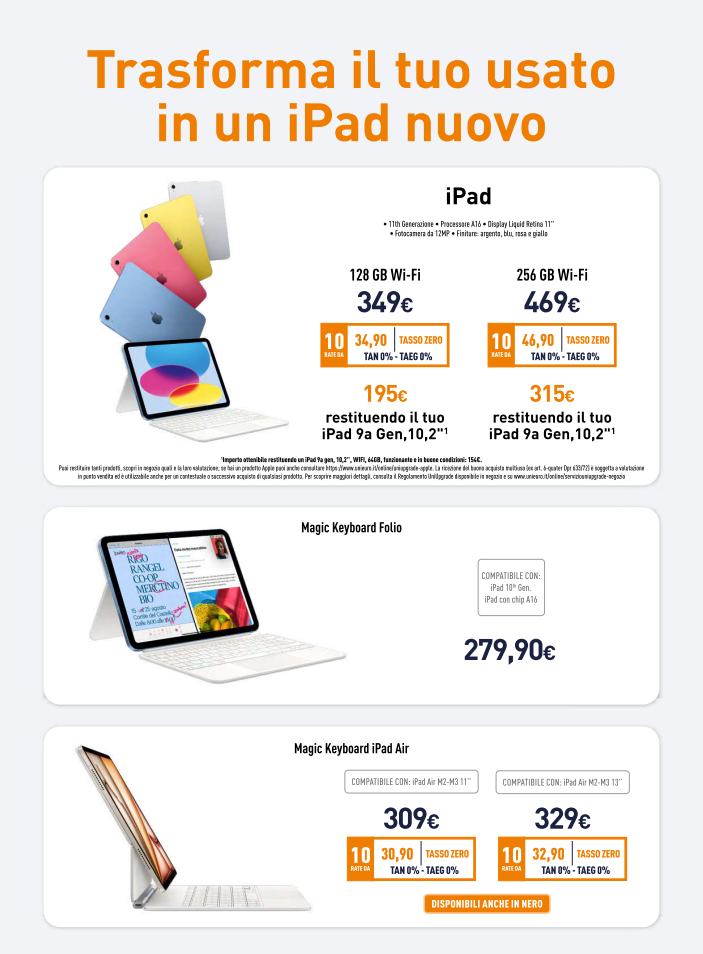 unieuro - Volantino attuale di Unieuro - Speciale Apple valido dal lunedì 04/05/2026 al lunedì 11/05/2026 - page: 10