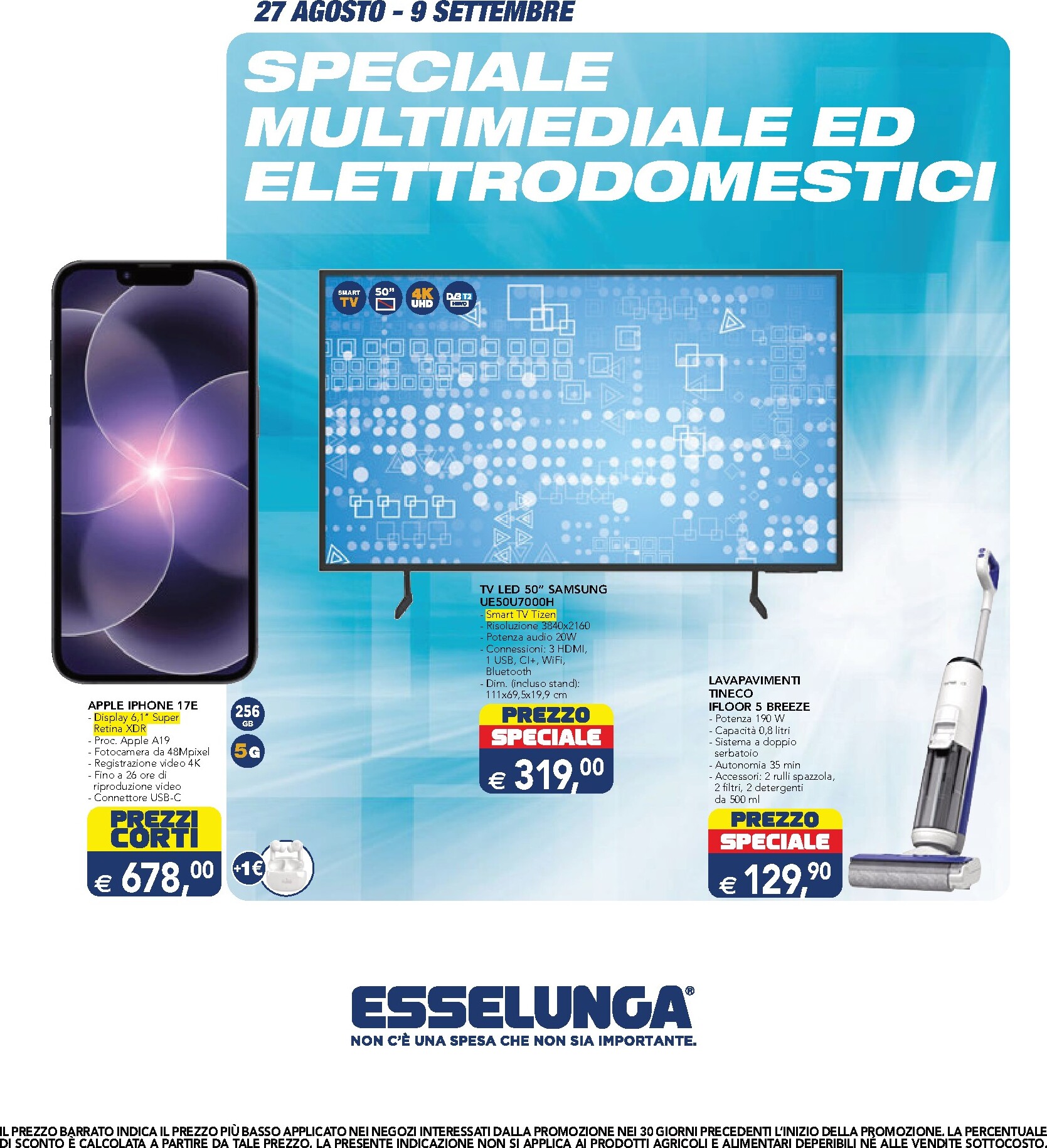esselunga - Volantino attuale di Esselunga - Speciale Elettrodomestici valido dal giovedì 27/08/2026 al mercoledì 09/09/2026