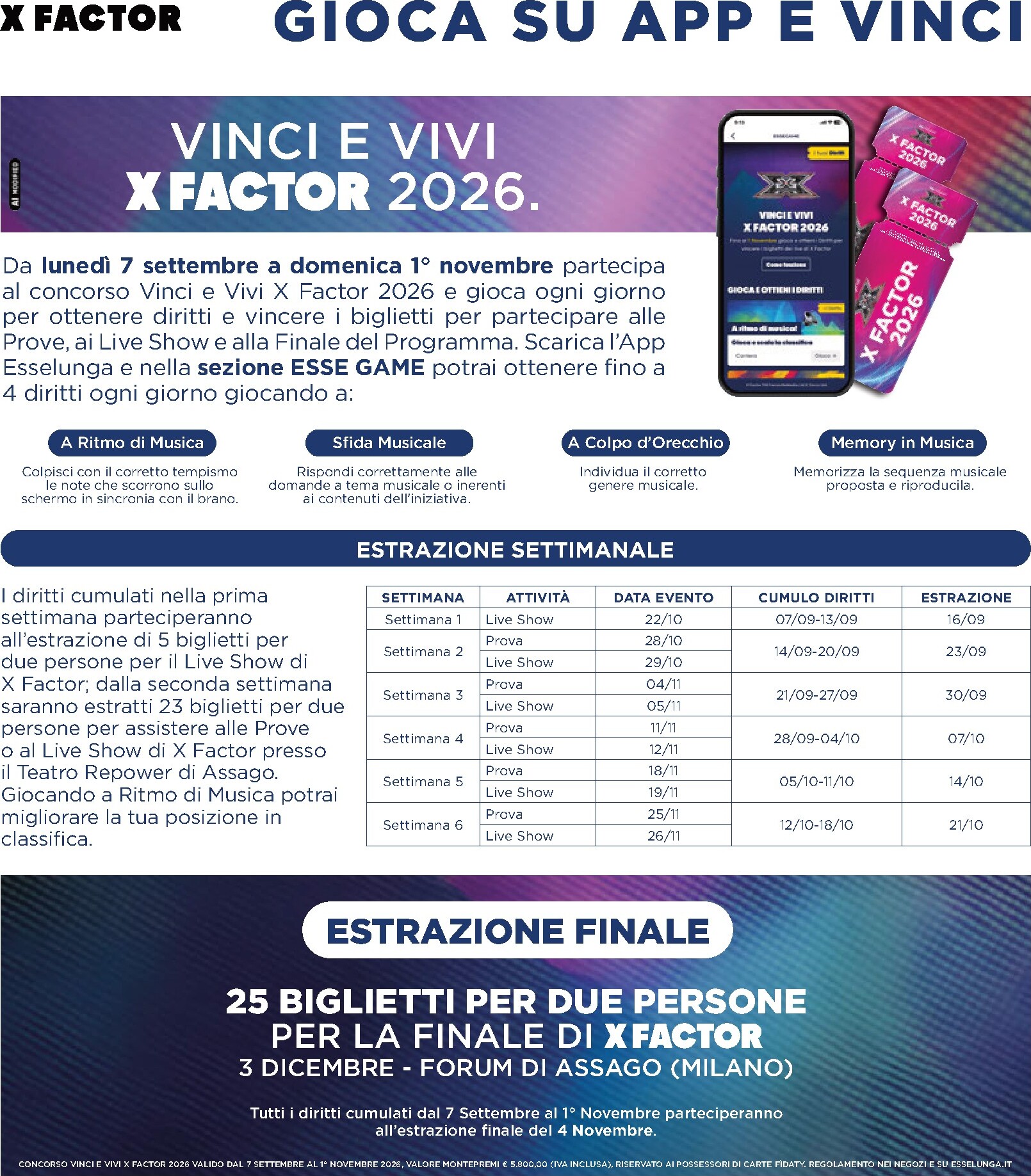 esselunga - Volantino attuale di Esselunga - Collezione X Factor - 2° Appuntamento valido dal giovedì 24/09/2026 al mercoledì 07/10/2026 - page: 4