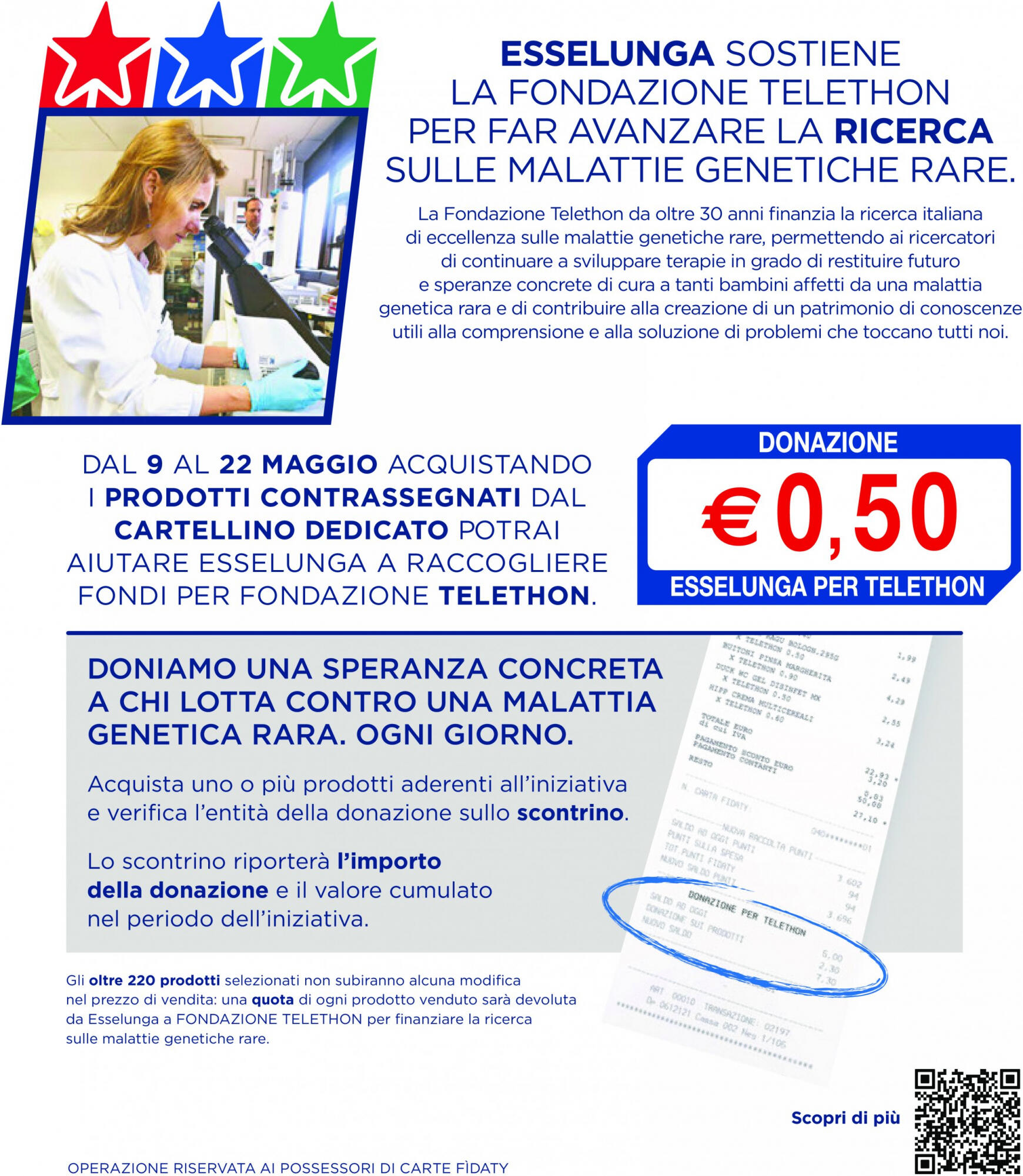 esselunga - Nuovo volantino Esselunga - Donazione Per Telethon 09.05. - 22.05. - page: 2