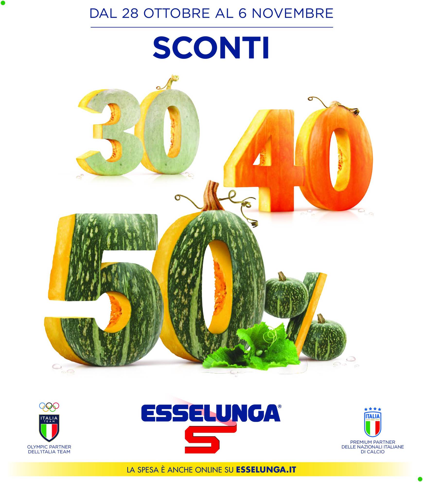 esselunga - Volantino Esselunga - 30-40-50% valido dal 28.10. al 06.11.