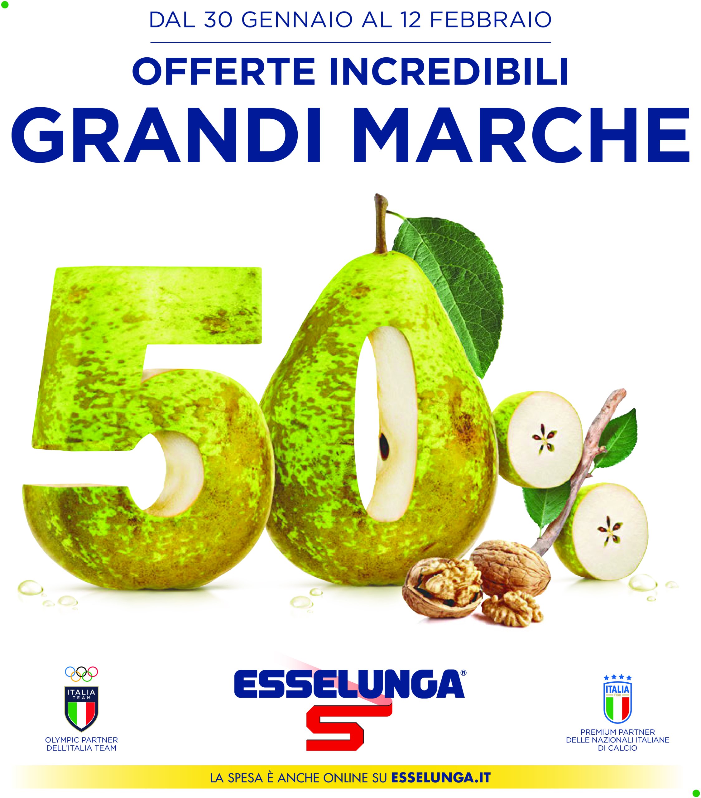 esselunga - Volantino Esselunga - Grandi Marche al 50% valido dal 30/01 al 12/02