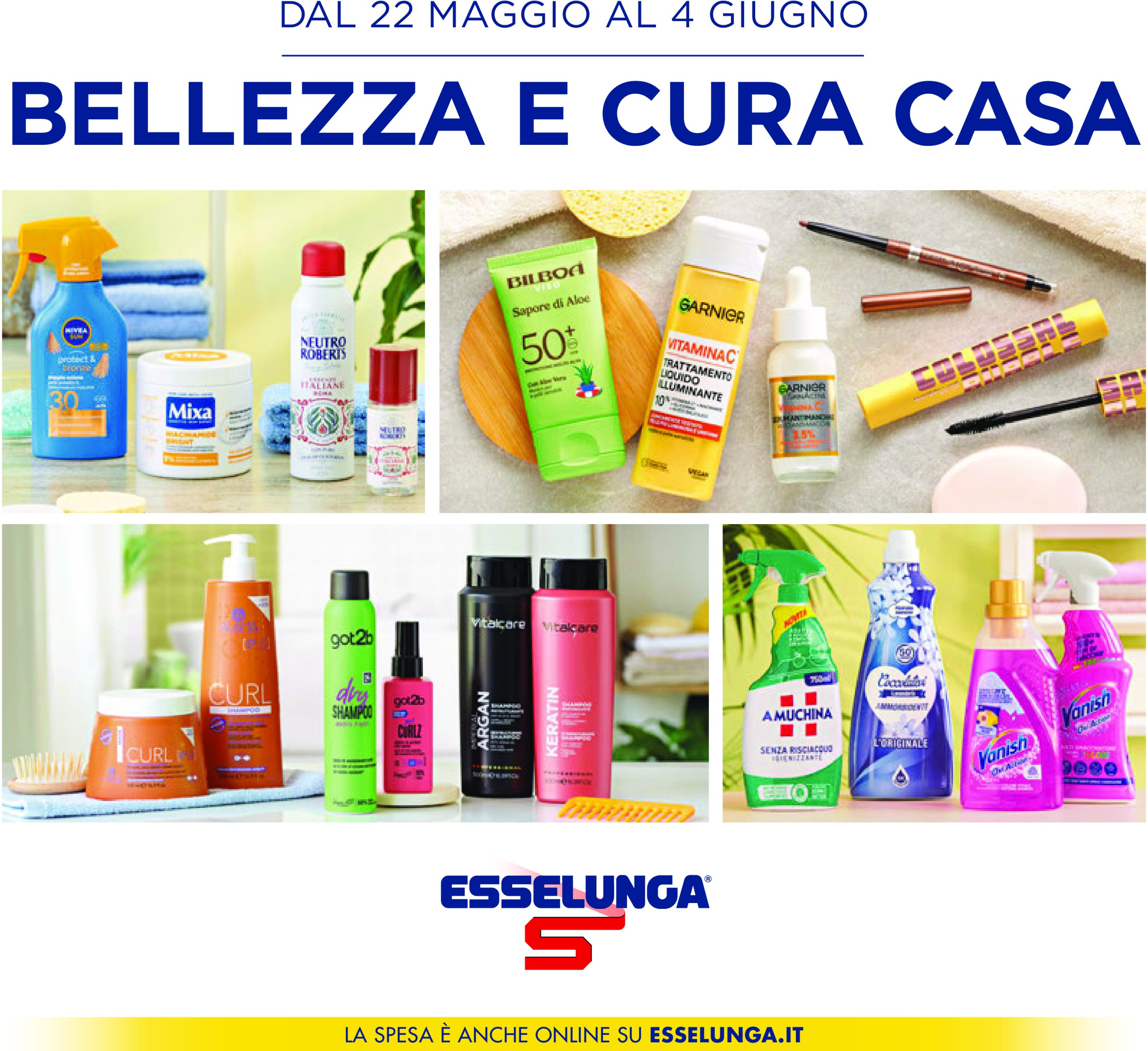 esselunga - Volantino Esselunga - Bellezza e Cura Casa valido dal 22/05 al 04/06 - page: 1