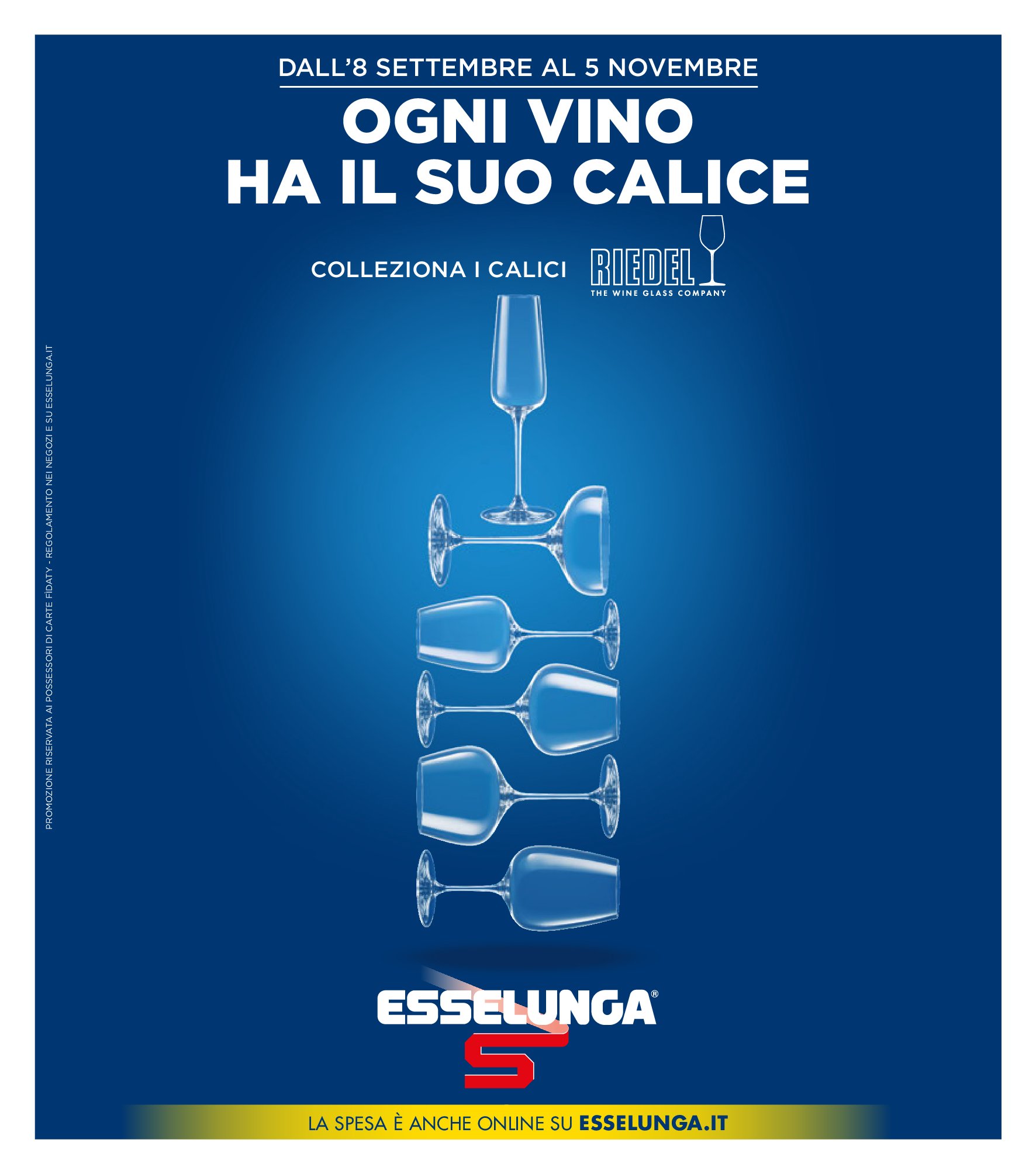 esselunga - Volantino Esselunga - Collection Riedel - 1° Appuntamento valido dal 08/09 al 05/11