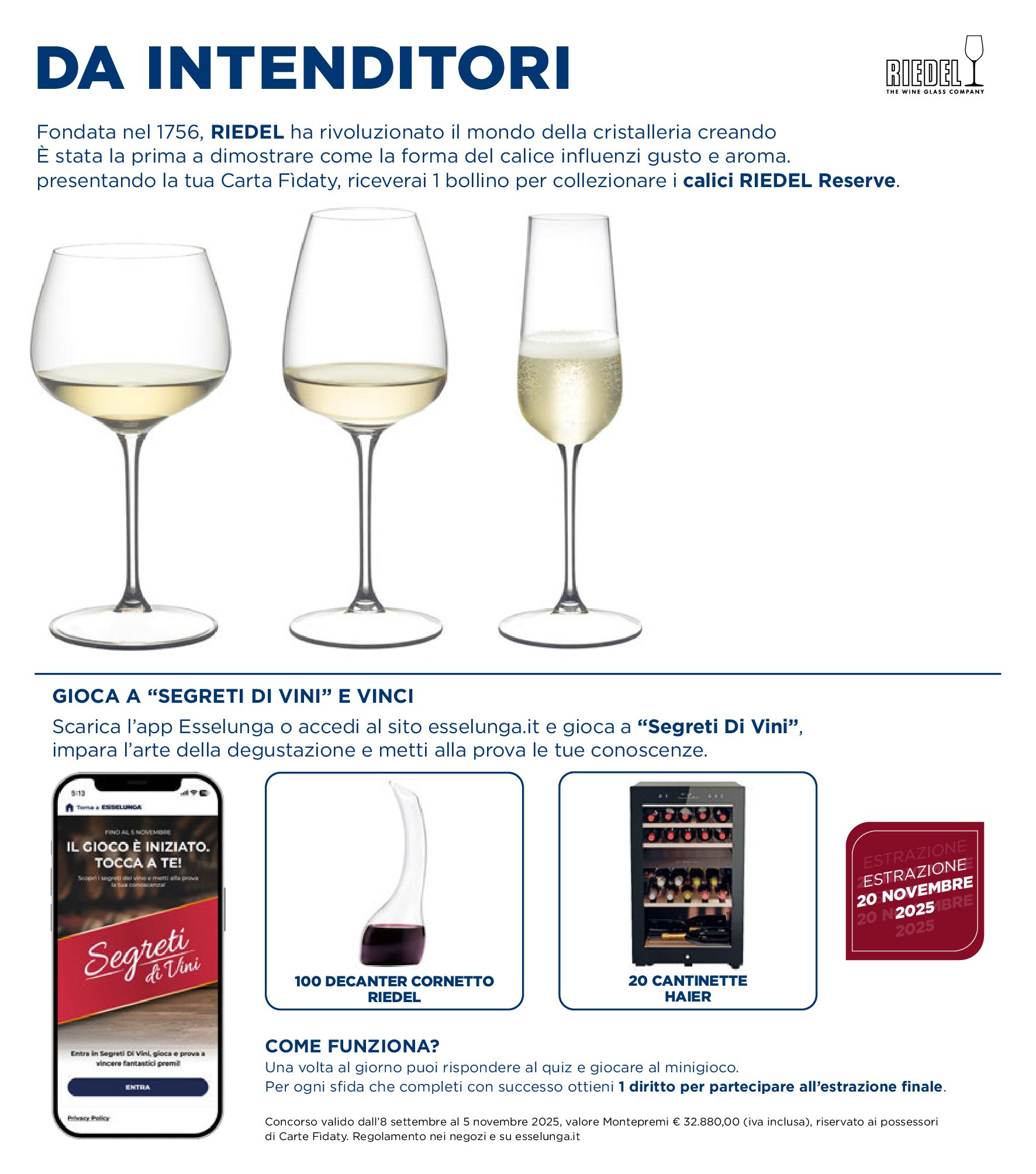 esselunga - Volantino Esselunga - Collection Riedel - 1° Appuntamento valido dal 08/09 al 05/11 - page: 3