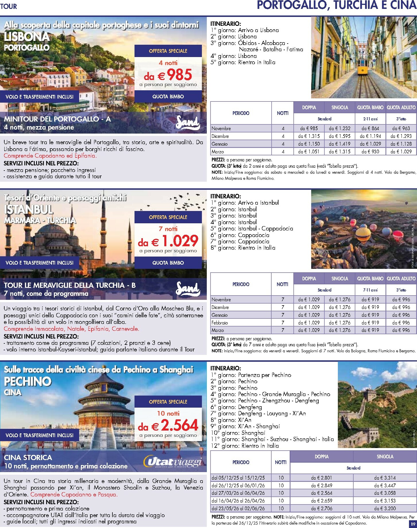 esselunga - Volantino Esselunga - Servizio Viaggi valido dal 01/10 al 31/03 - page: 19