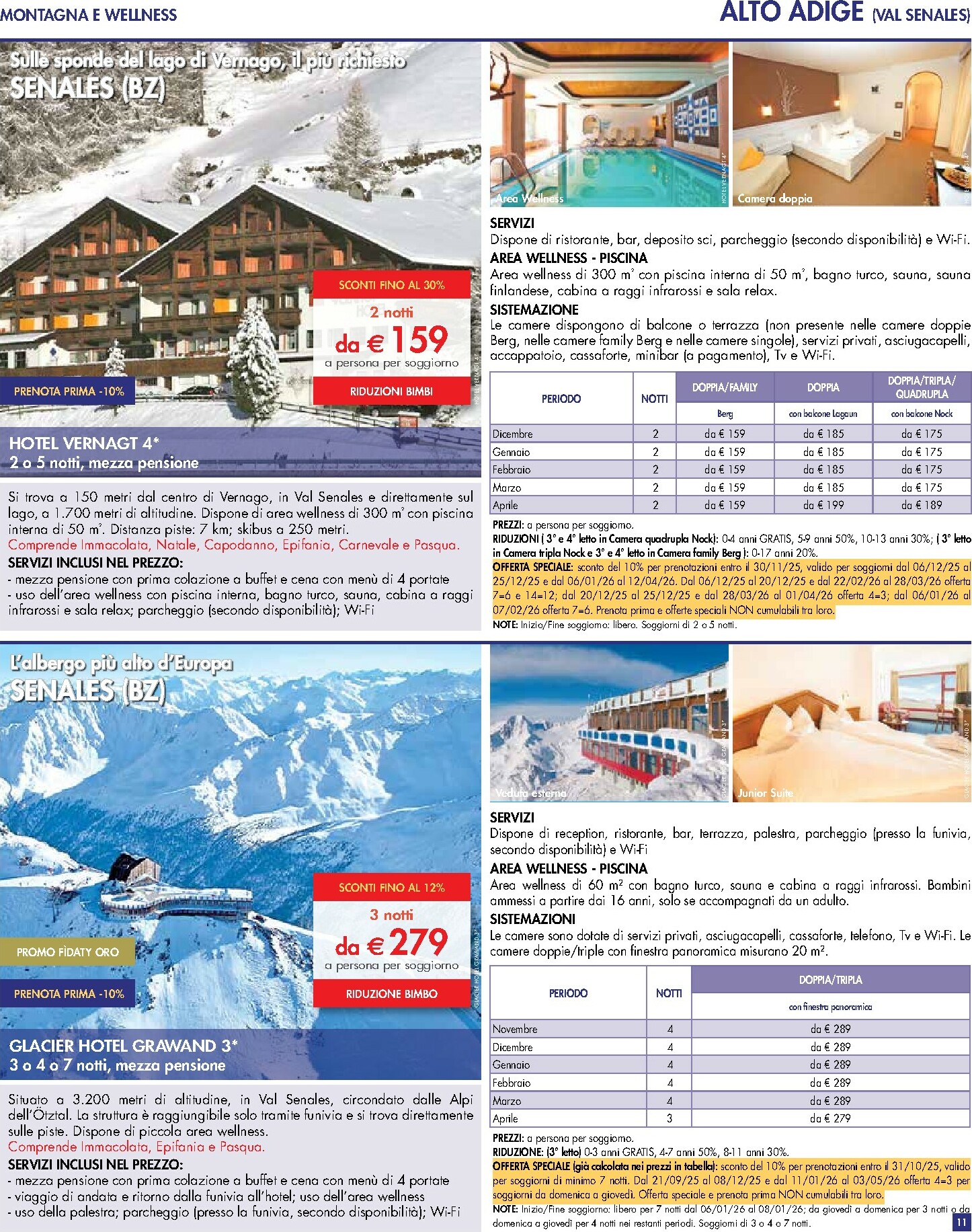 esselunga - Volantino Esselunga - Servizio Viaggi valido dal 01/10 al 31/03 - page: 11