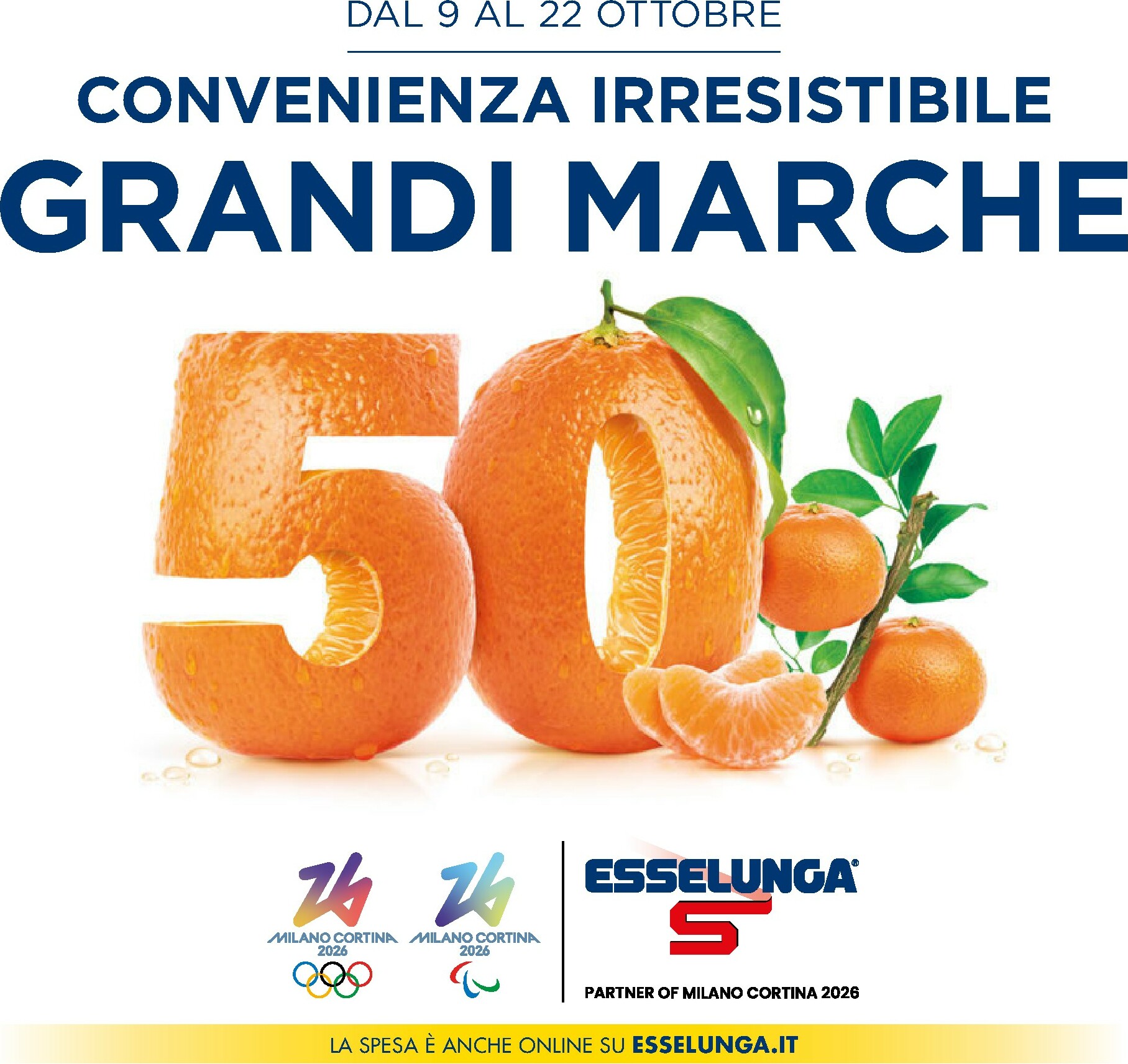 esselunga - Volantino Esselunga - Grandi Marche al 50% valido dal 09/10 al 22/10