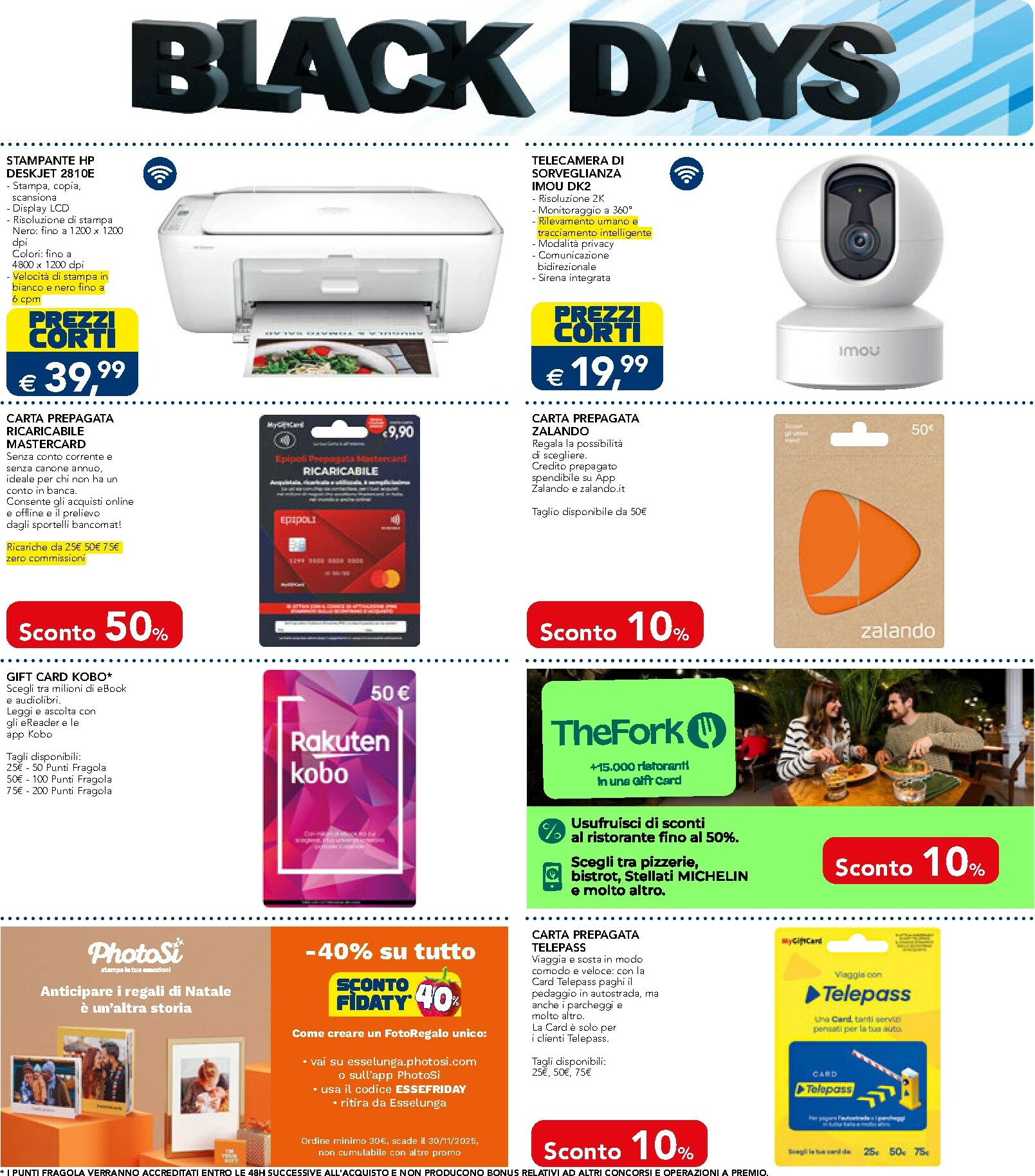 esselunga - Volantino Esselunga - Black Days valido dal 17/11 al 30/11 - page: 5