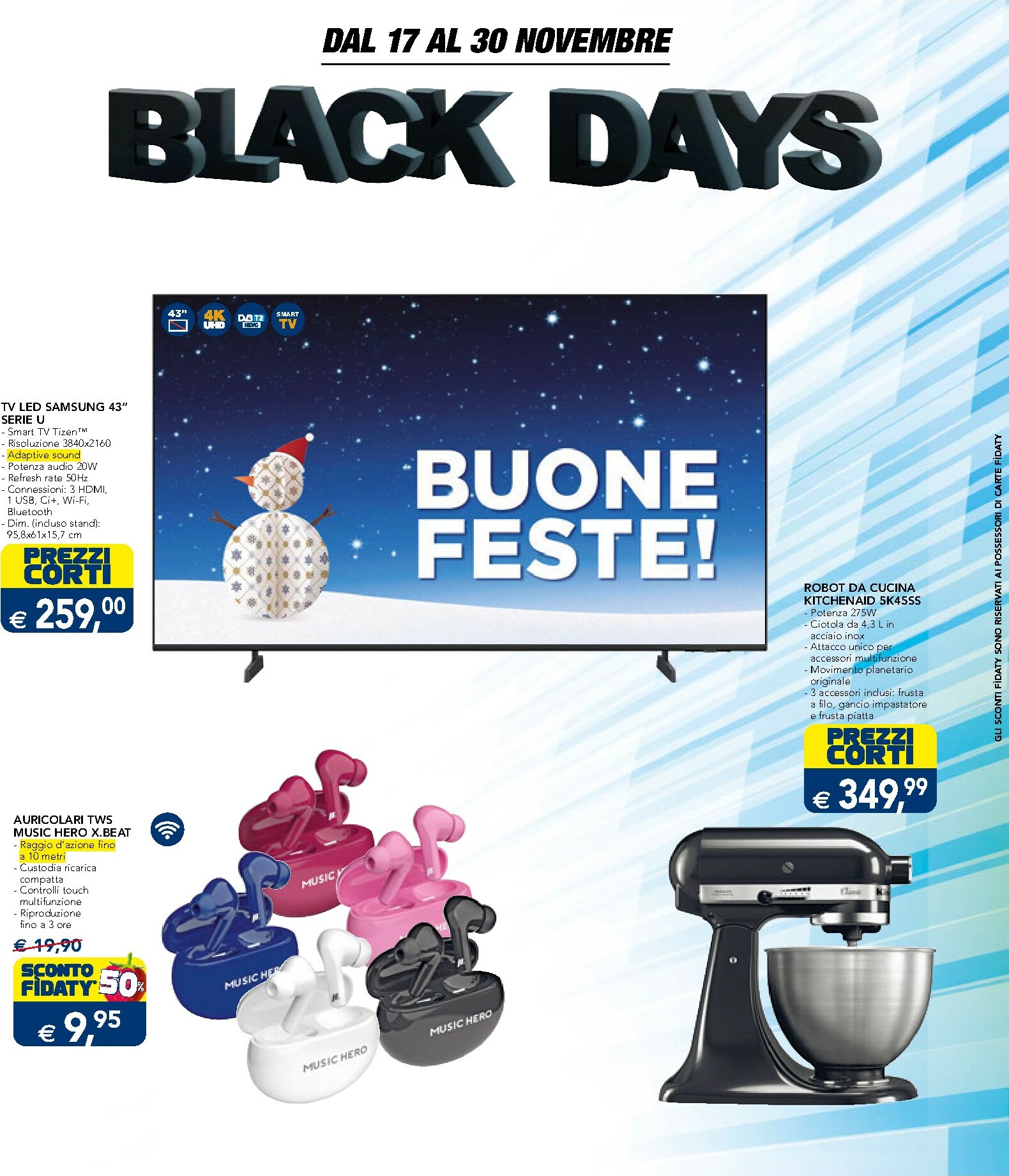 esselunga - Volantino Esselunga - Black Days valido dal 17/11 al 30/11