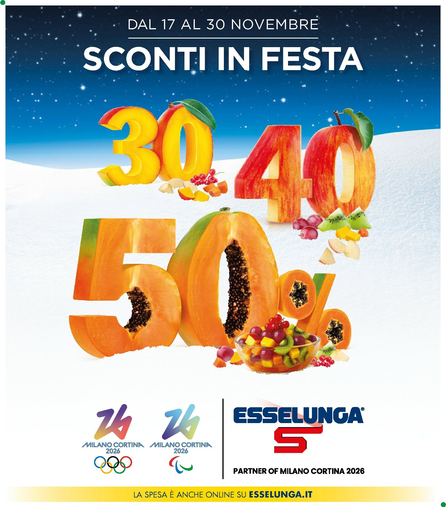 esselunga - Volantino Esselunga valido dal 17/11 al 30/11
