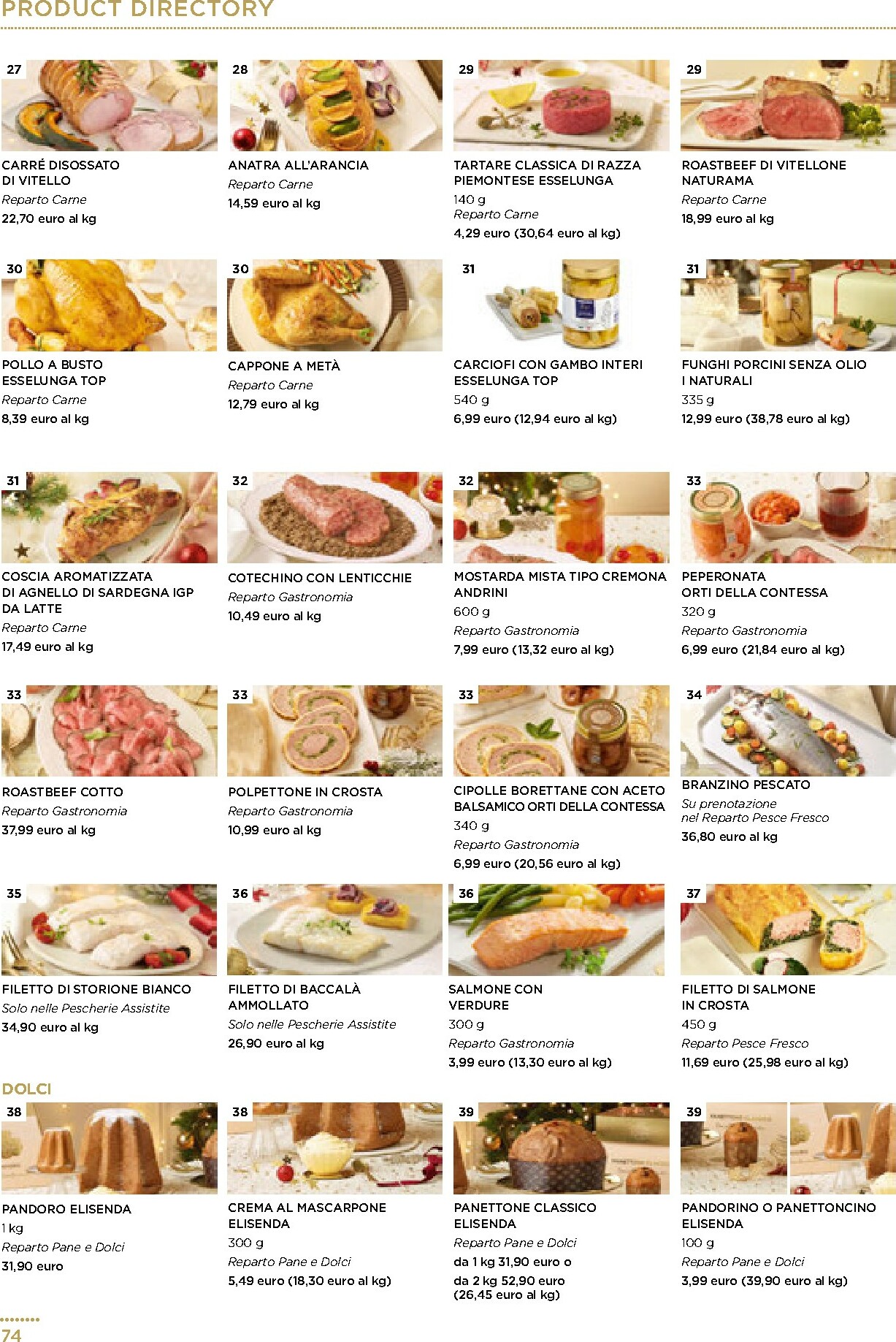 esselunga - Volantino Esselunga - Pranzo di Natale valido dal 01/12 al 31/12 - page: 74