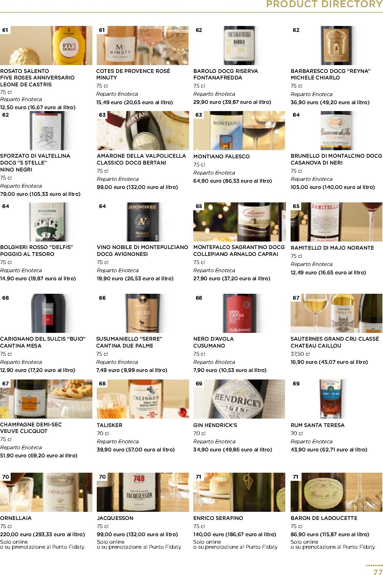 esselunga - Volantino Esselunga - Pranzo di Natale valido dal 01/12 al 31/12 - page: 77