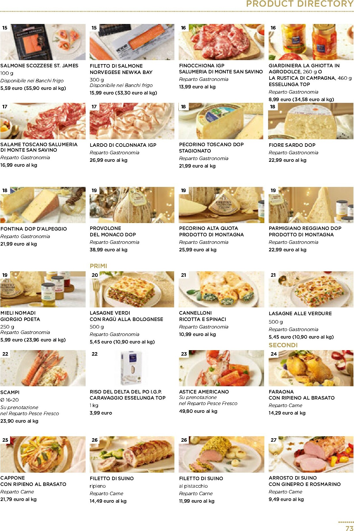 esselunga - Volantino Esselunga - Pranzo di Natale valido dal 01/12 al 31/12 - page: 73