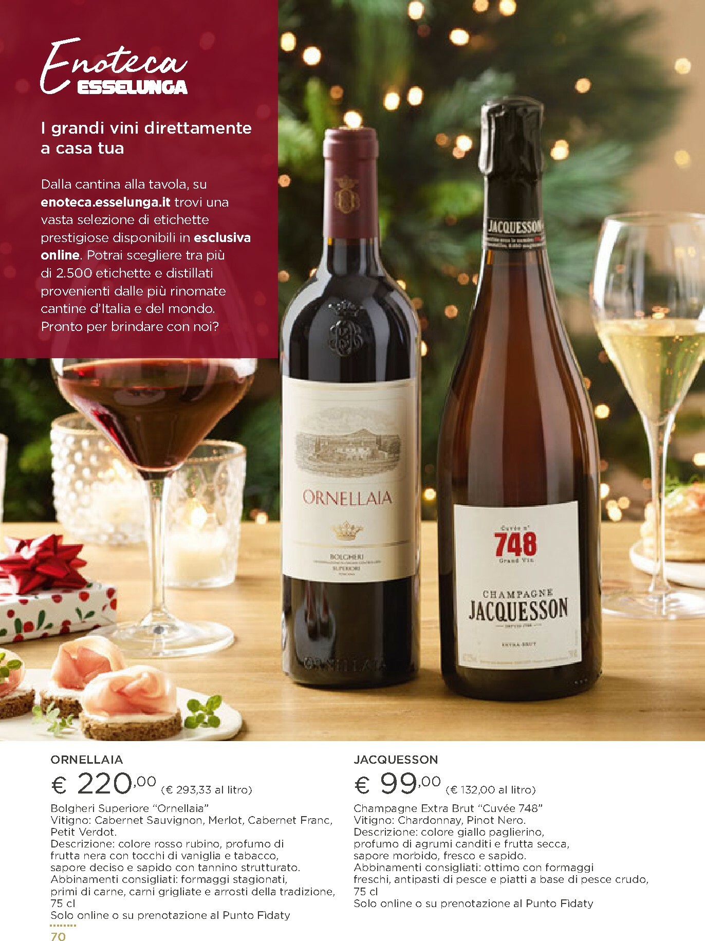 esselunga - Volantino Esselunga - Pranzo di Natale valido dal 01/12 al 31/12 - page: 70