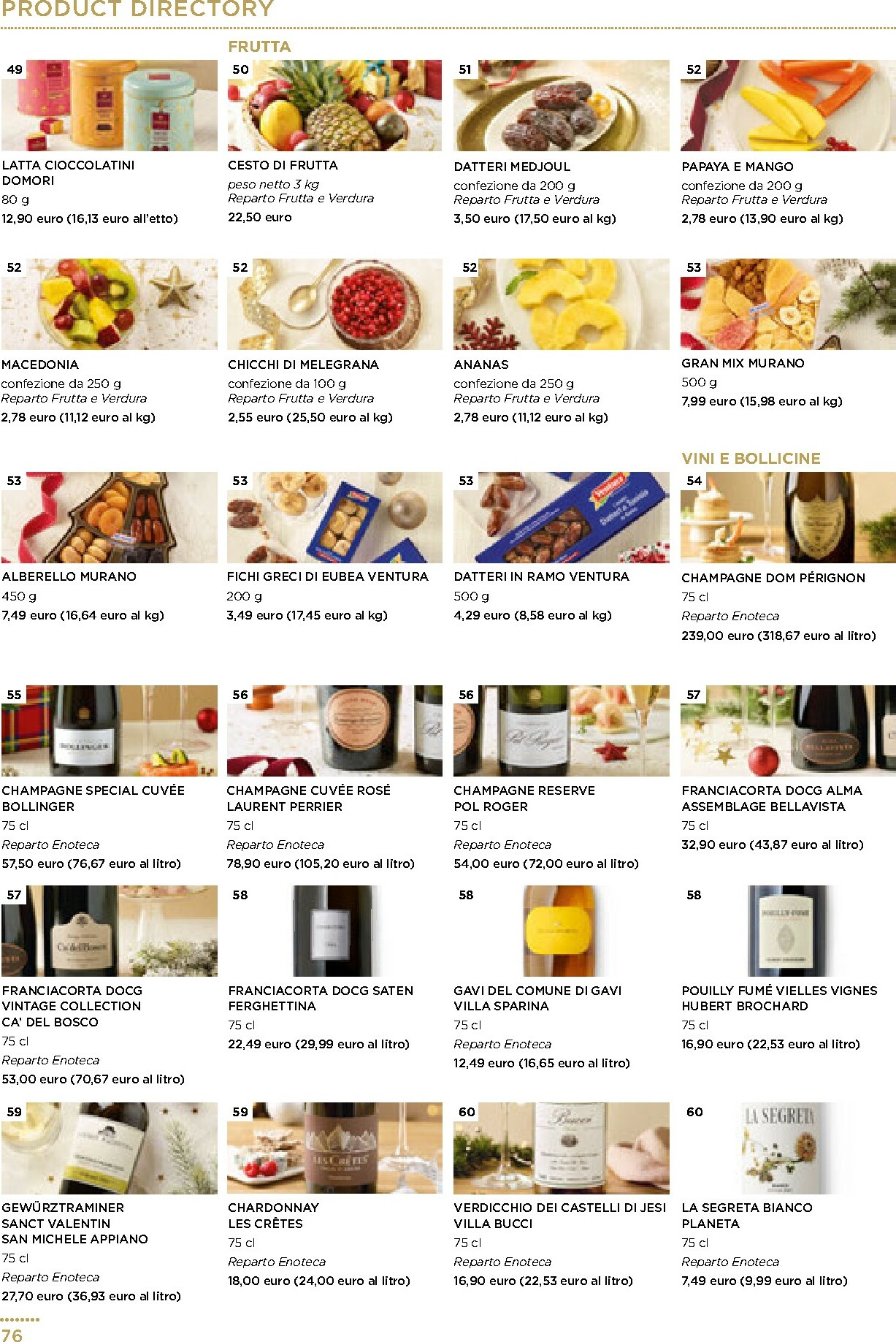 esselunga - Volantino Esselunga - Pranzo di Natale valido dal 01/12 al 31/12 - page: 76