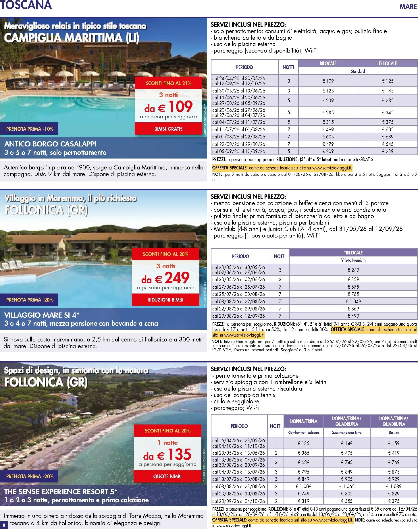 esselunga - Volantino Esselunga - Servizio Viaggi valido dal 28/01 al 31/03 - page: 8