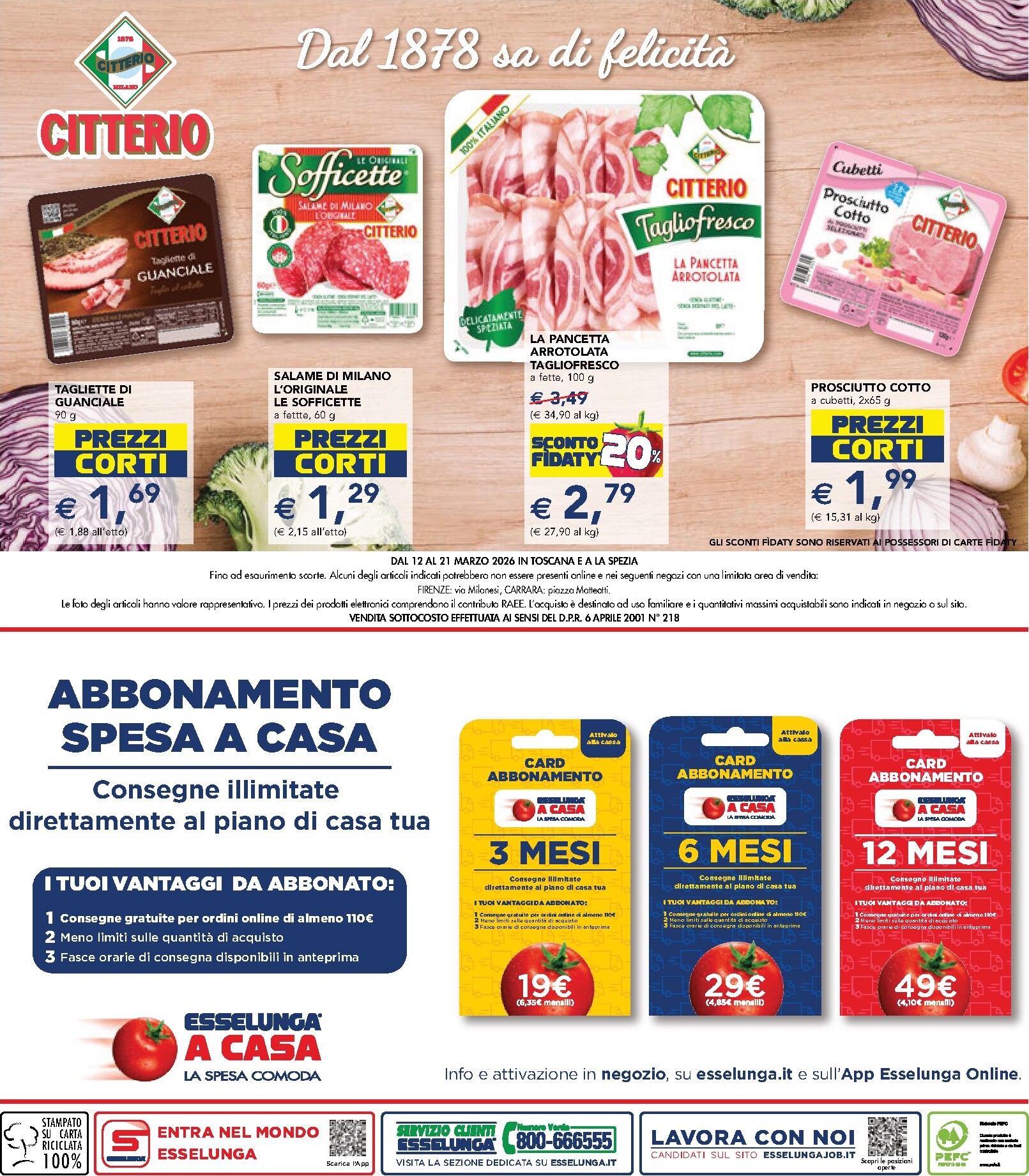 esselunga - Volantino Esselunga - Sottocosto valido dal 12/03/2026 al 21/03/2026 - page: 26