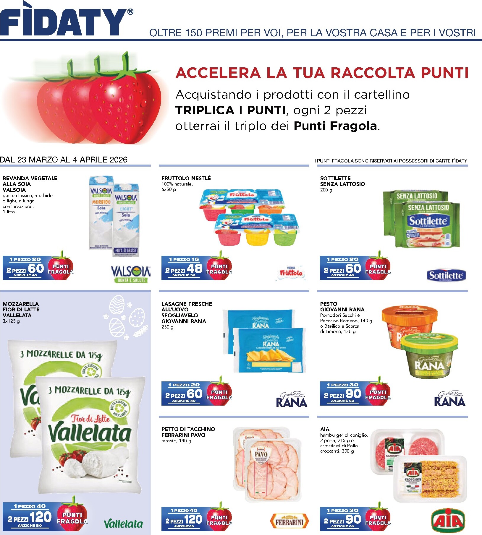 esselunga - Volantino Esselunga - Triplica i punti fragola valido dal 23/03/2026 al 04/04/2026 - page: 1