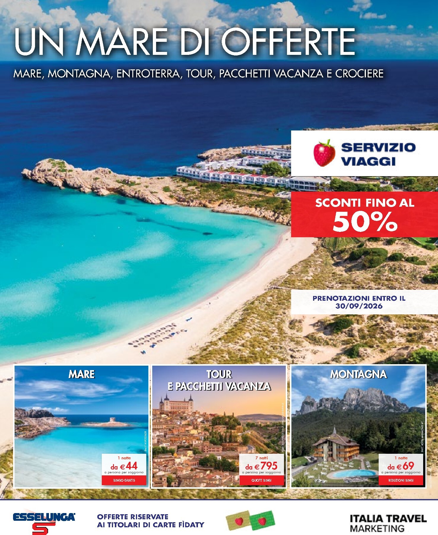 esselunga - Volantino attuale di Esselunga - Servizio Viaggi valido dal domenica 12/04/2026 al mercoledì 30/09/2026 - page: 1