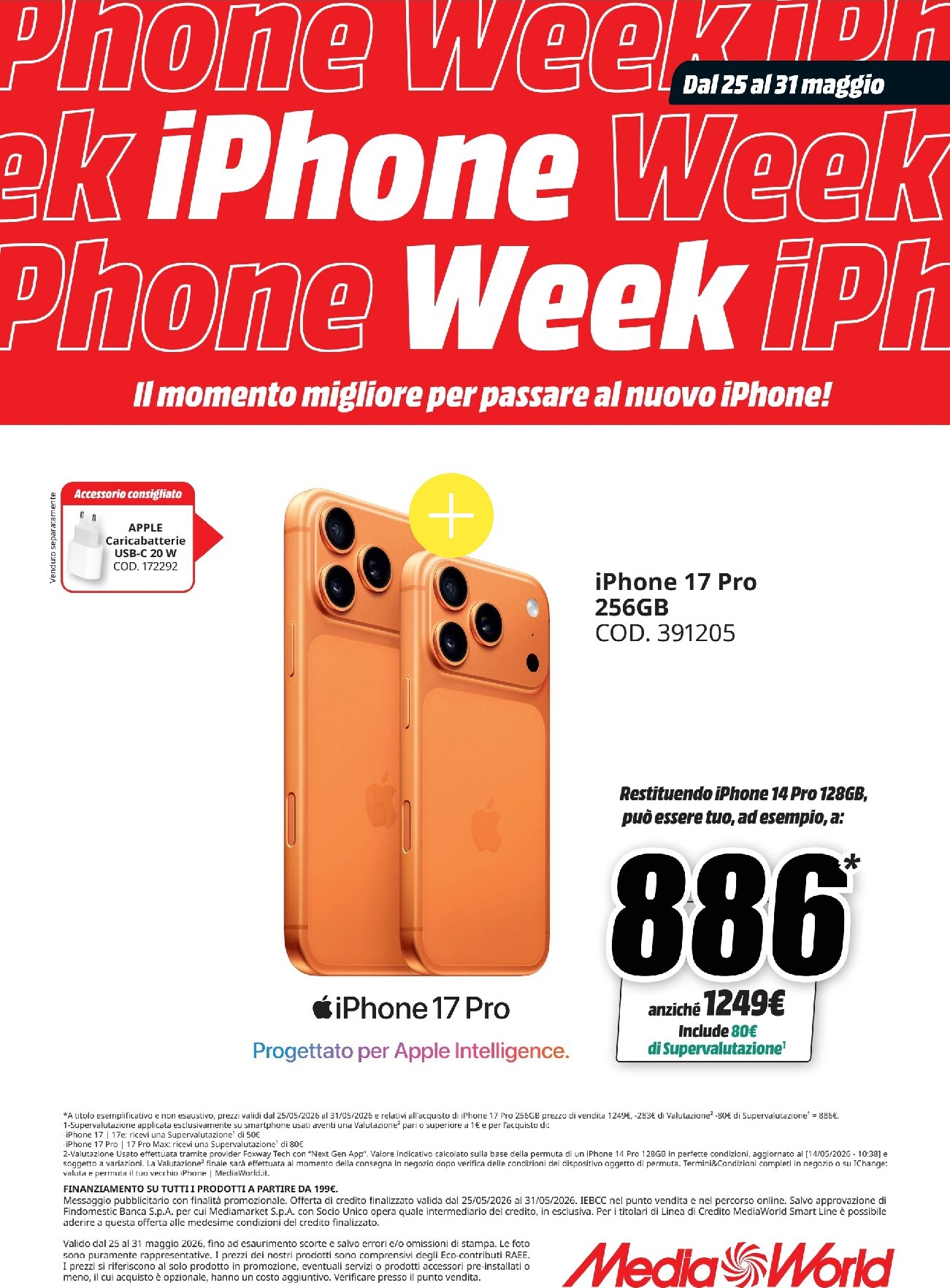 mediaworld - Volantino attuale di Mediaworld - Iphone week valido dal lunedì 25/05/2026 al domenica 31/05/2026 - page: 2