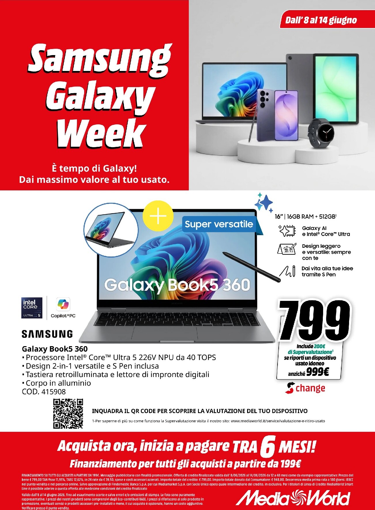 mediaworld - Volantino attuale di Mediaworld - Galaxy Week valido dal lunedì 08/06/2026 al domenica 14/06/2026 - page: 2