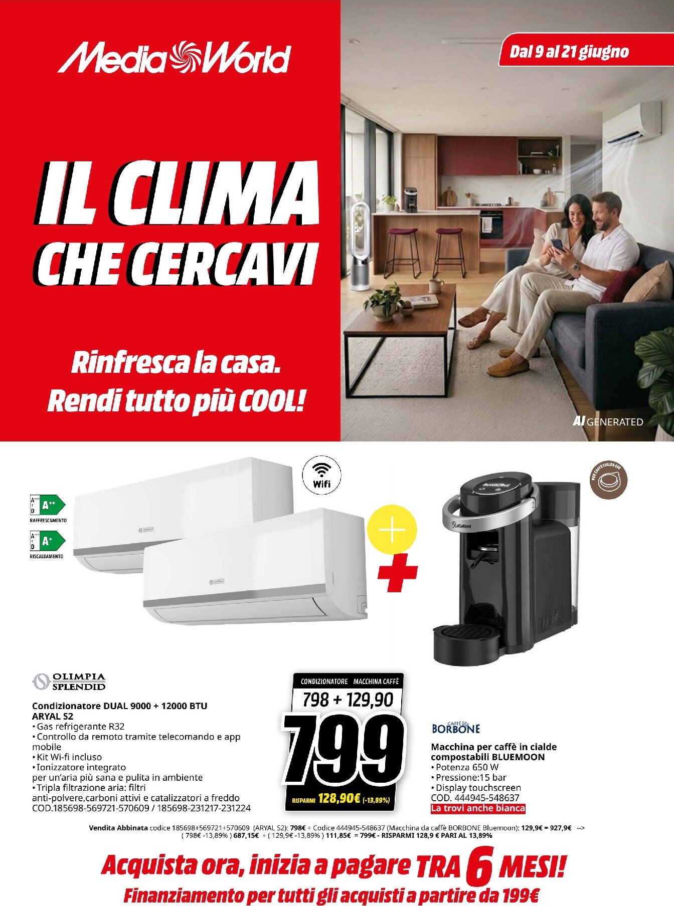 mediaworld - Volantino attuale di Mediaworld - Il Clima Che Cercavi valido dal martedì 09/06/2026 al domenica 21/06/2026 - page: 1