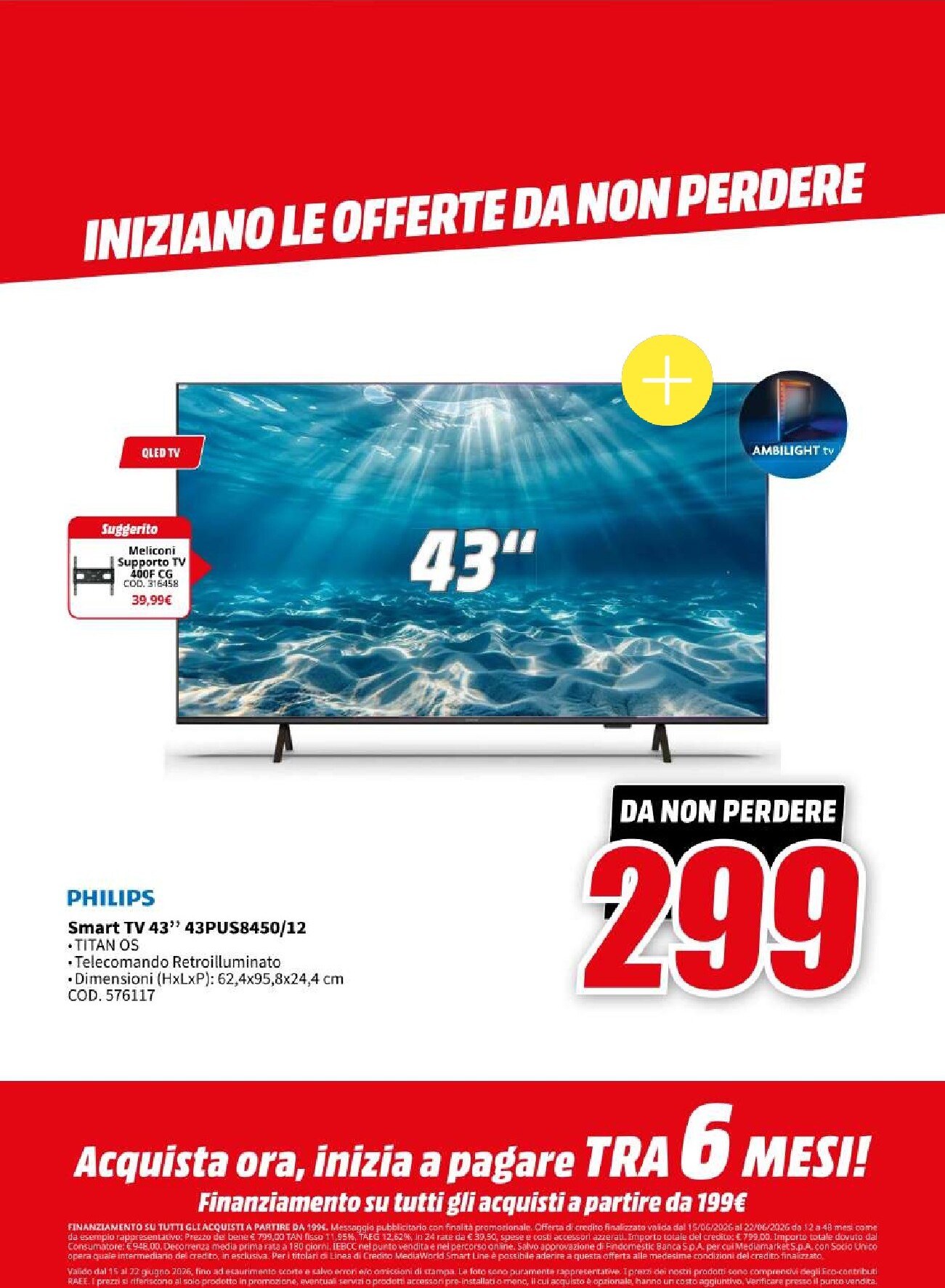 mediaworld - Volantino attuale di Mediaworld - Red Price valido dal lunedì 15/06/2026 al lunedì 22/06/2026 - page: 42