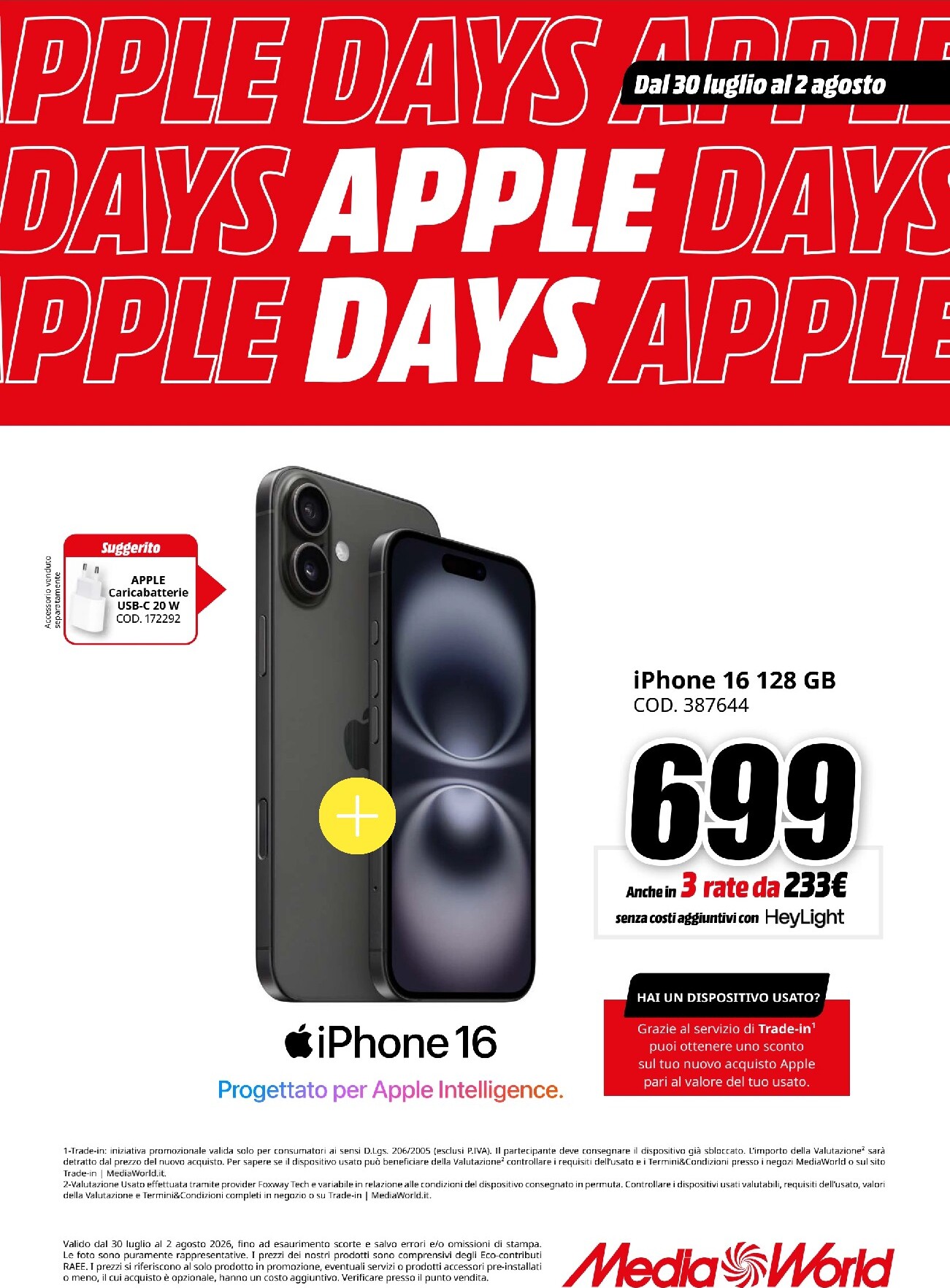 mediaworld - Volantino attuale di Mediaworld - Apple Days valido dal giovedì 30/07/2026 al domenica 02/08/2026 - page: 11