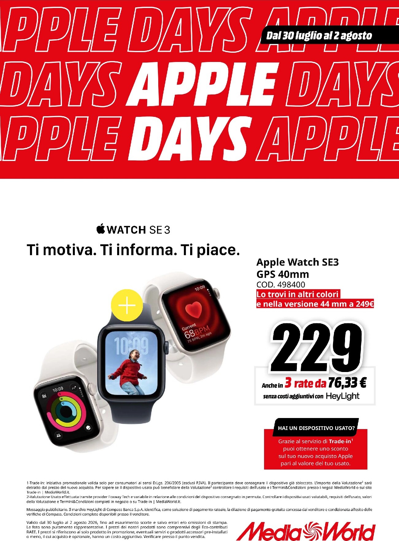 mediaworld - Volantino attuale di Mediaworld - Apple Days valido dal giovedì 30/07/2026 al domenica 02/08/2026 - page: 5