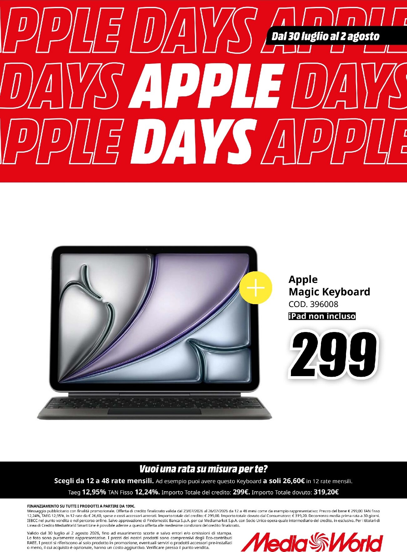 mediaworld - Volantino attuale di Mediaworld - Apple Days valido dal giovedì 30/07/2026 al domenica 02/08/2026 - page: 8
