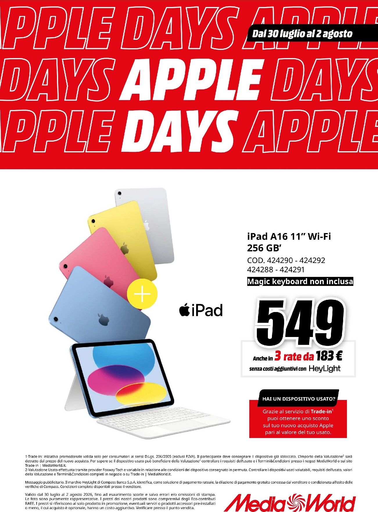 mediaworld - Volantino attuale di Mediaworld - Apple Days valido dal giovedì 30/07/2026 al domenica 02/08/2026 - page: 6