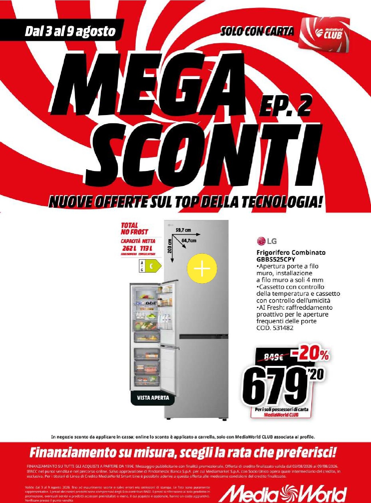 mediaworld - Volantino attuale di Mediaworld valido dal lunedì 03/08/2026 al domenica 09/08/2026 - page: 56
